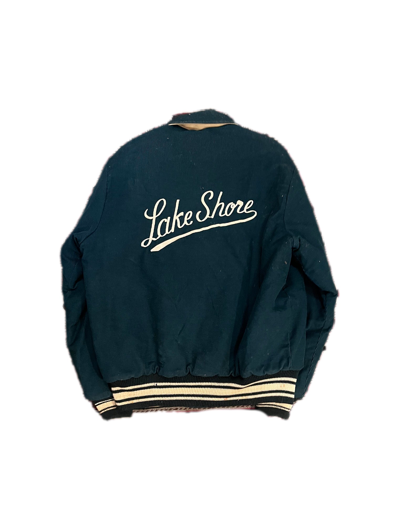 VINTAGE “LAKESHORE” CORD VARSITY JACKET