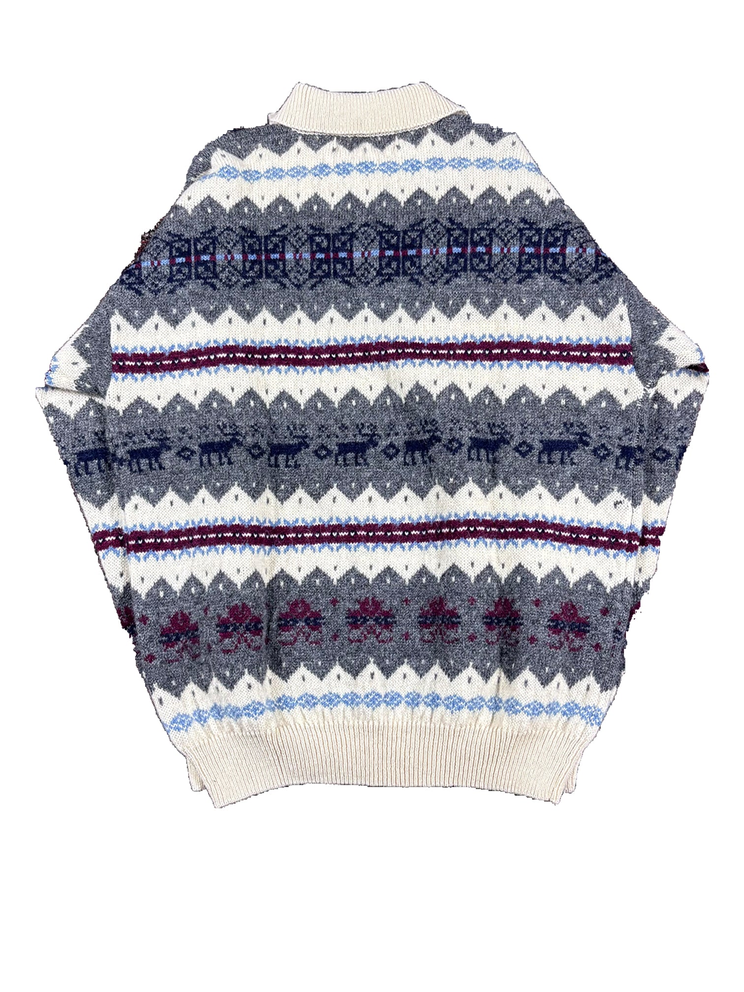 VINTAGE TOM TAILOR COLLARED CHRISTMAS KNIT SIZE LARGE