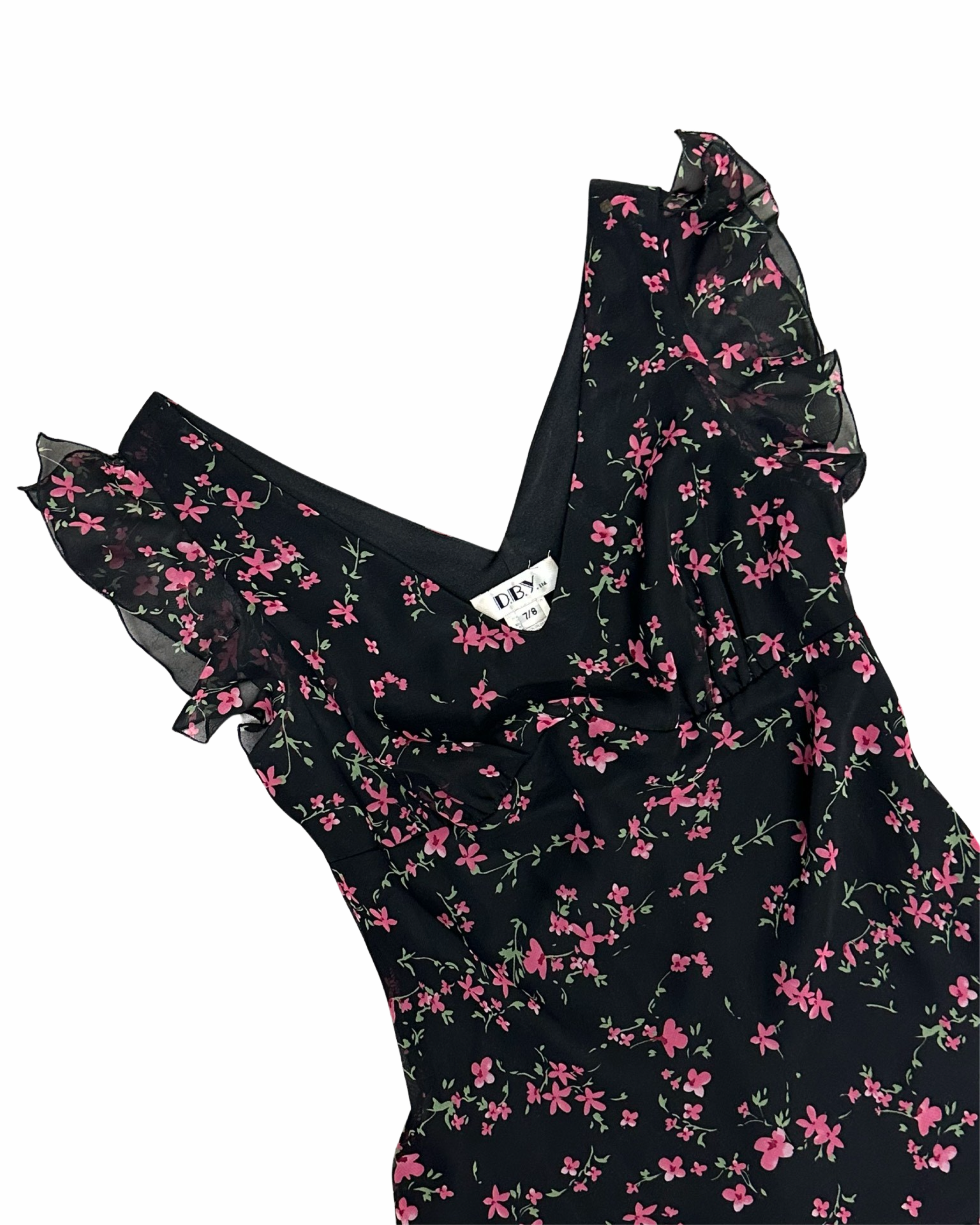 VINTAGE FLORAL DRESS SIZE 7/8