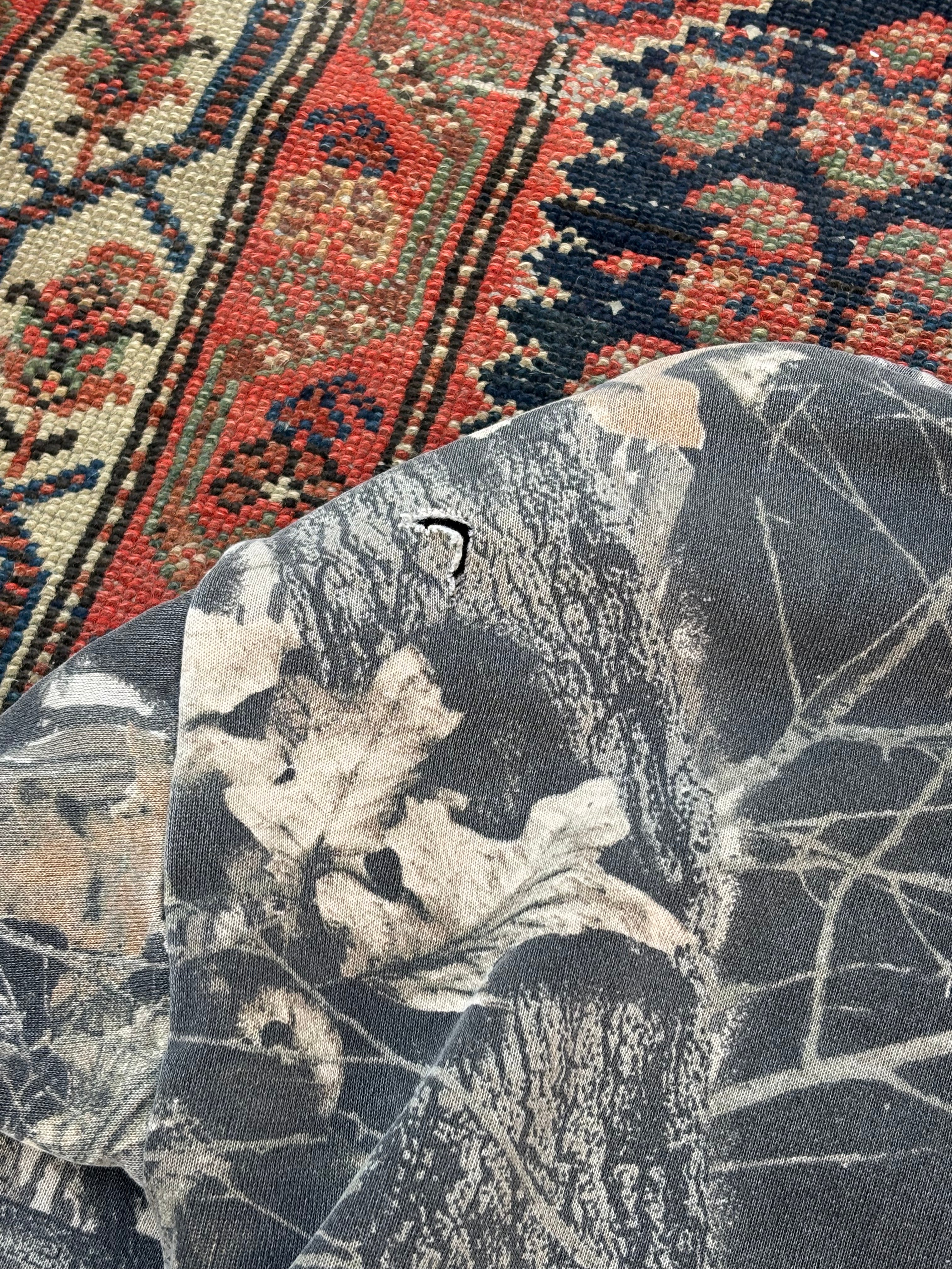 VINTAGE WAFFLE LINED REALTREE ZIP-UP HOODIE SIZE LARGE