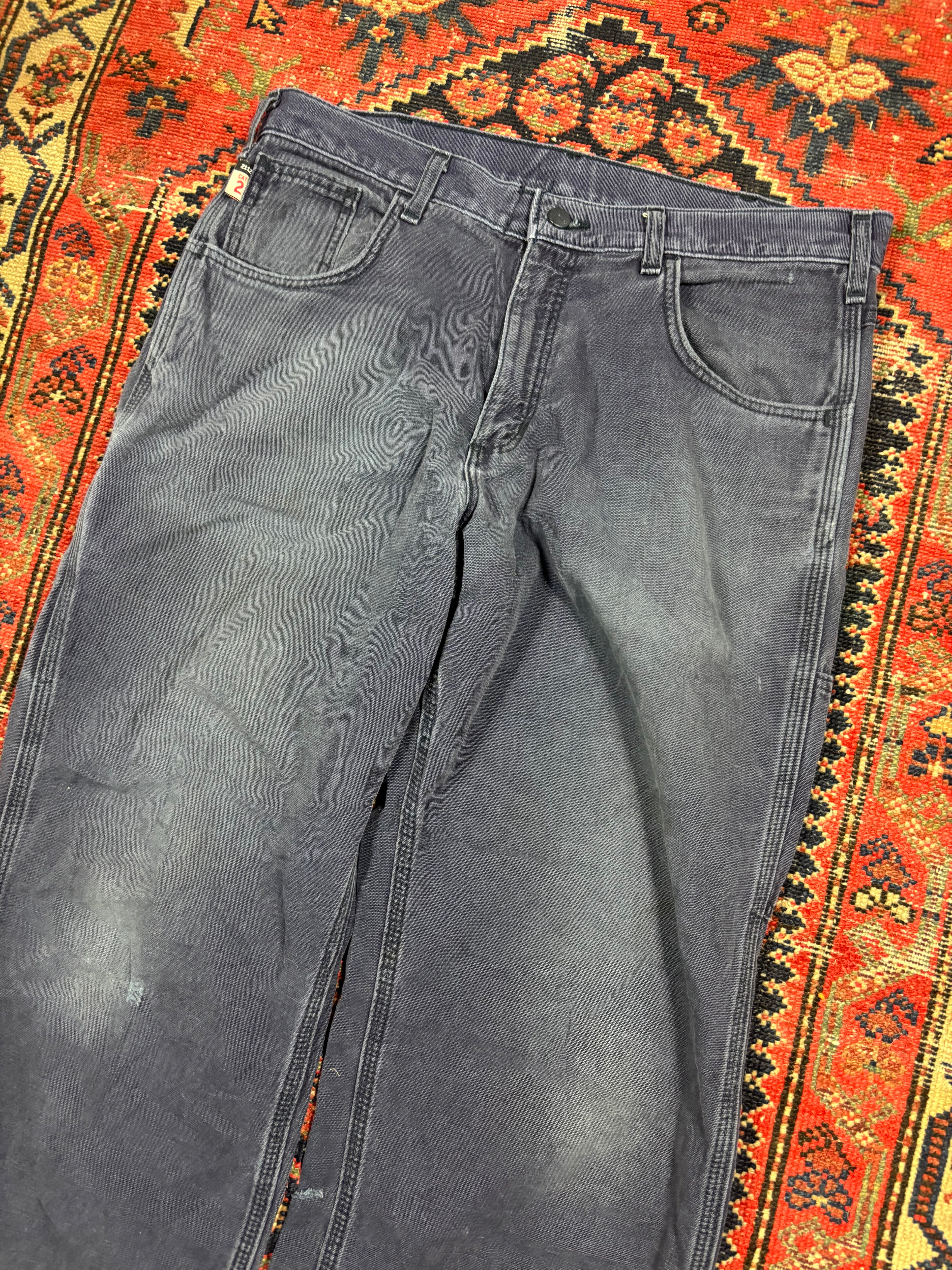 VINTAGE DARK NAVY CARHARTT CARPENTER PANTS W/34