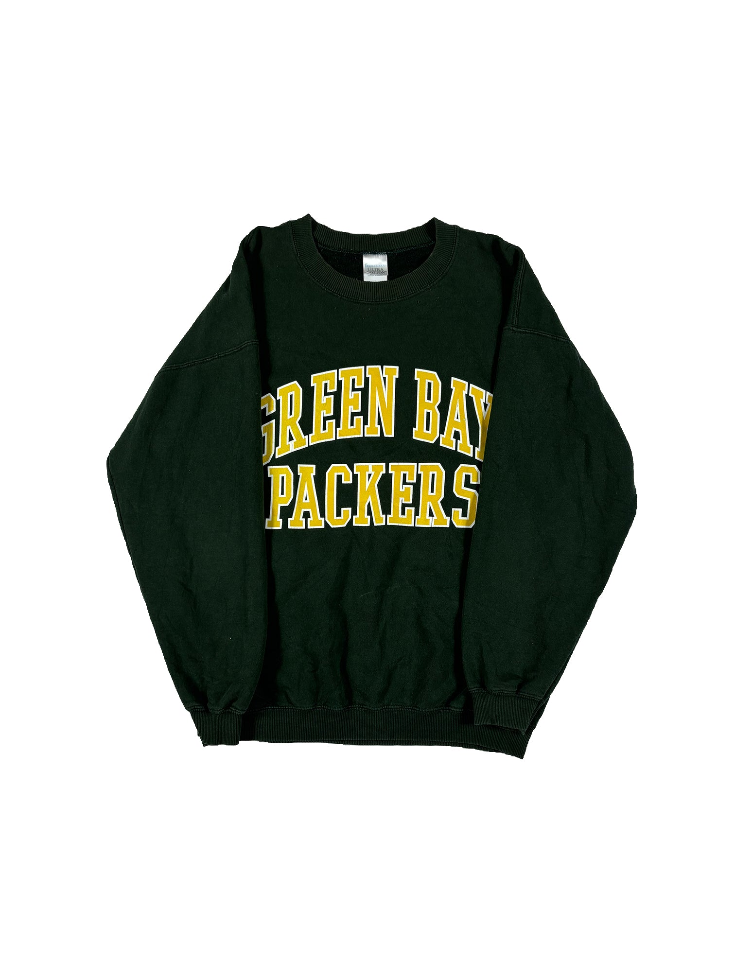 VINTAGE DARK GREEN “PACKERS” CREWNECK SIZE LARGE