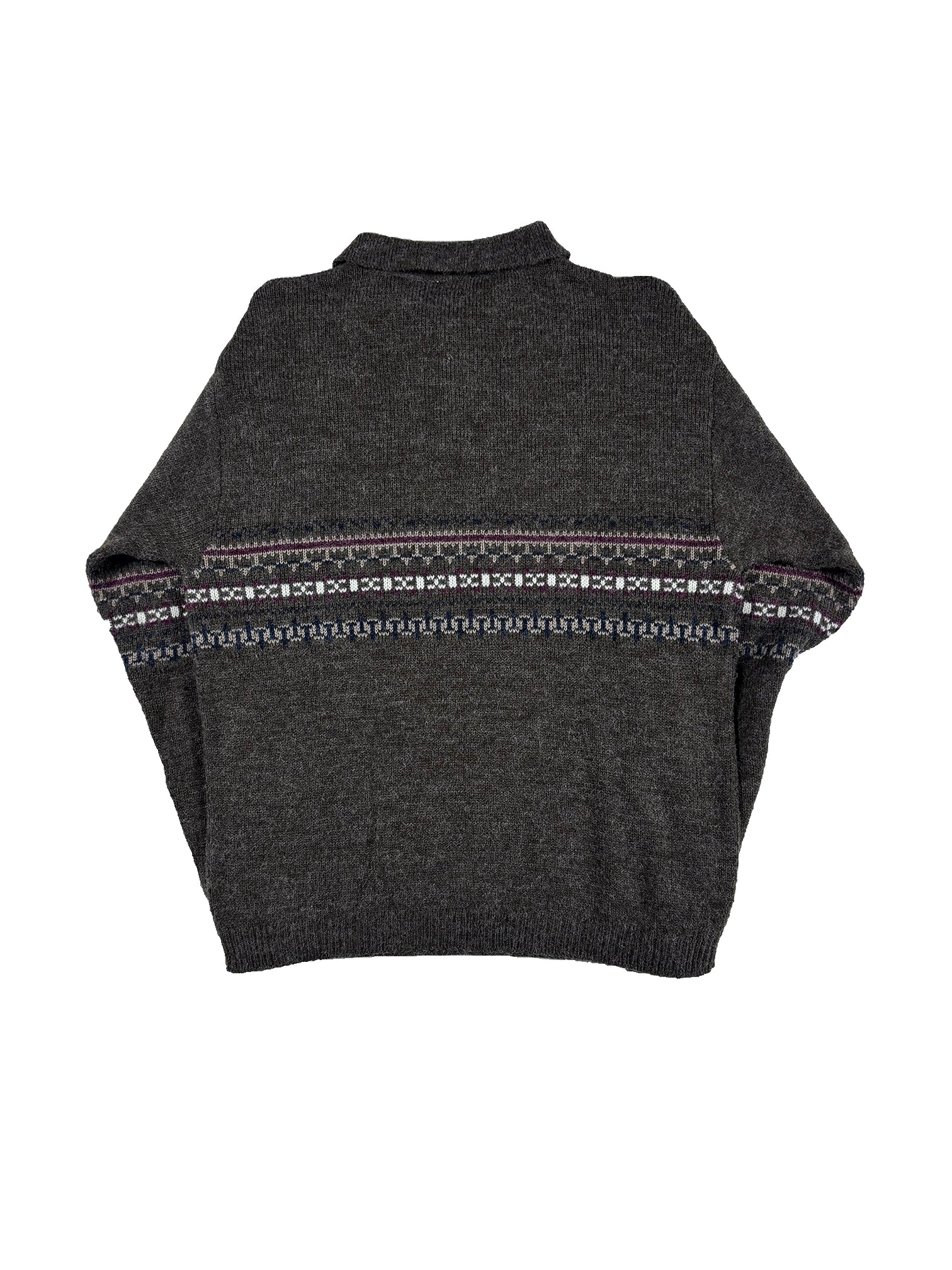 VINTAGE COLLARD KNIT SWEATER SIZE SMALL