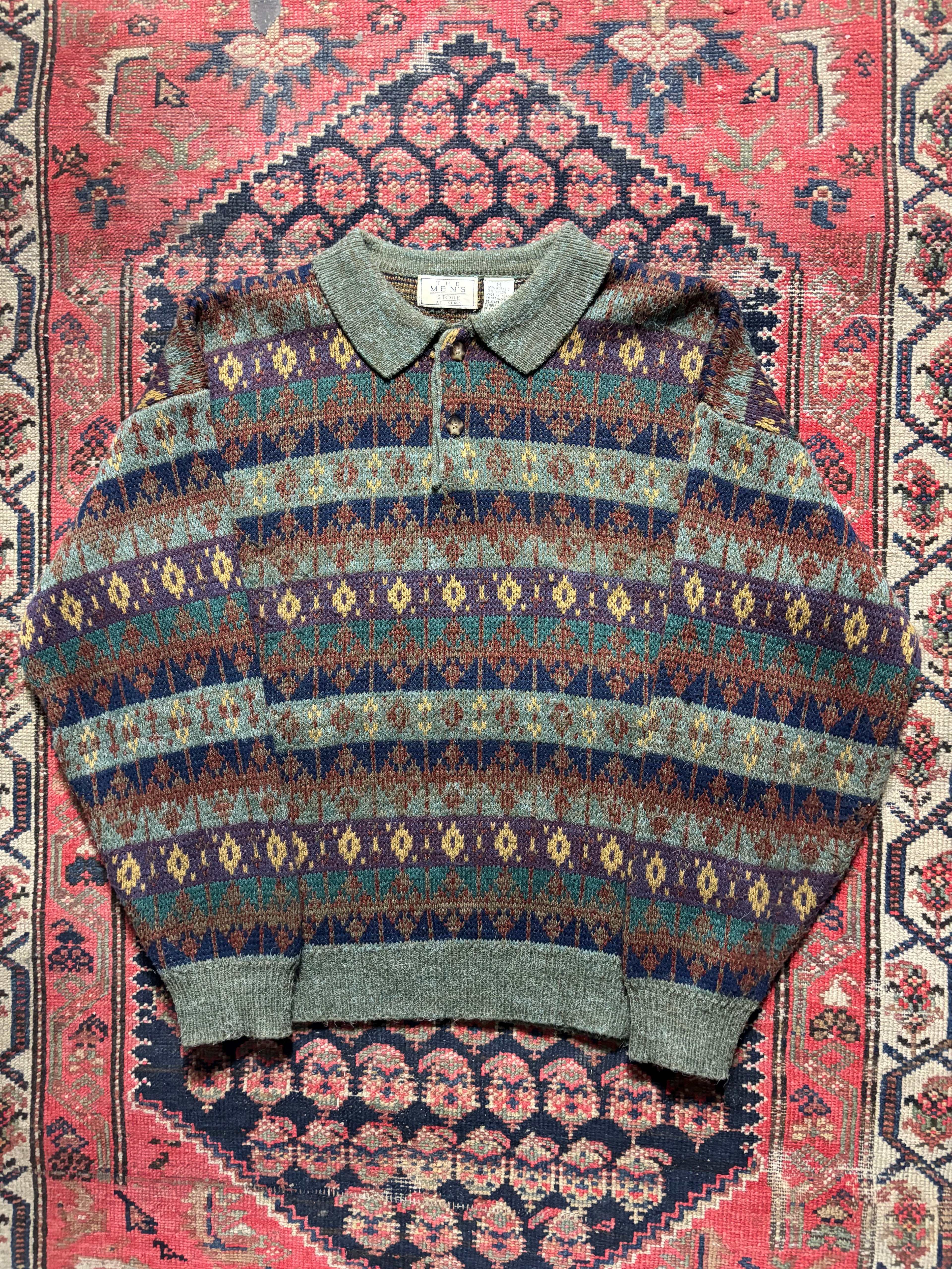 VINTAGE PATTERN COLLAED SEARS KNIT SIZE MEDIUM