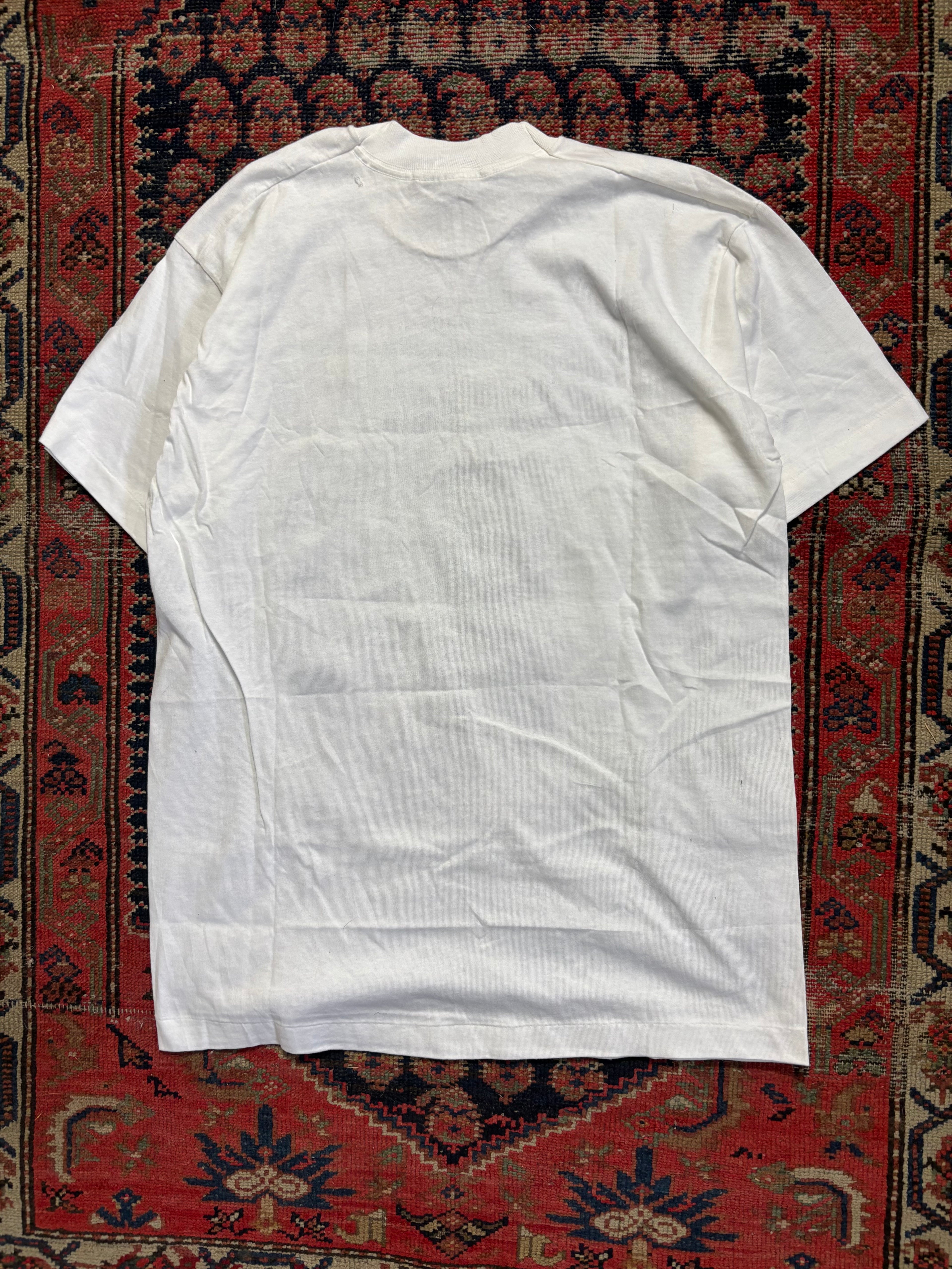 VINTAGE WHITE 1997 GREEN BAY NEWS PAPER TEE SIZE LARGE