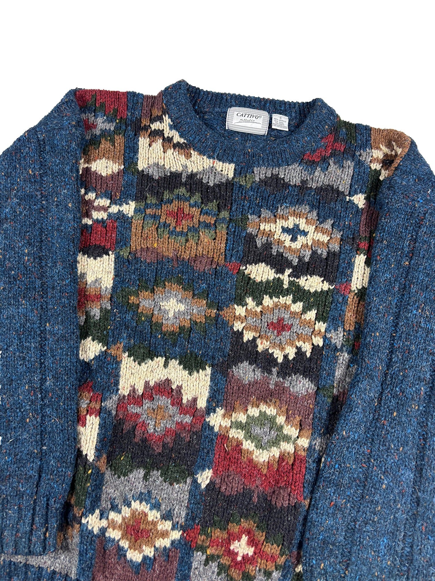 VINTAGE CATTIVO KNIT SWEATER SIZE SMALL