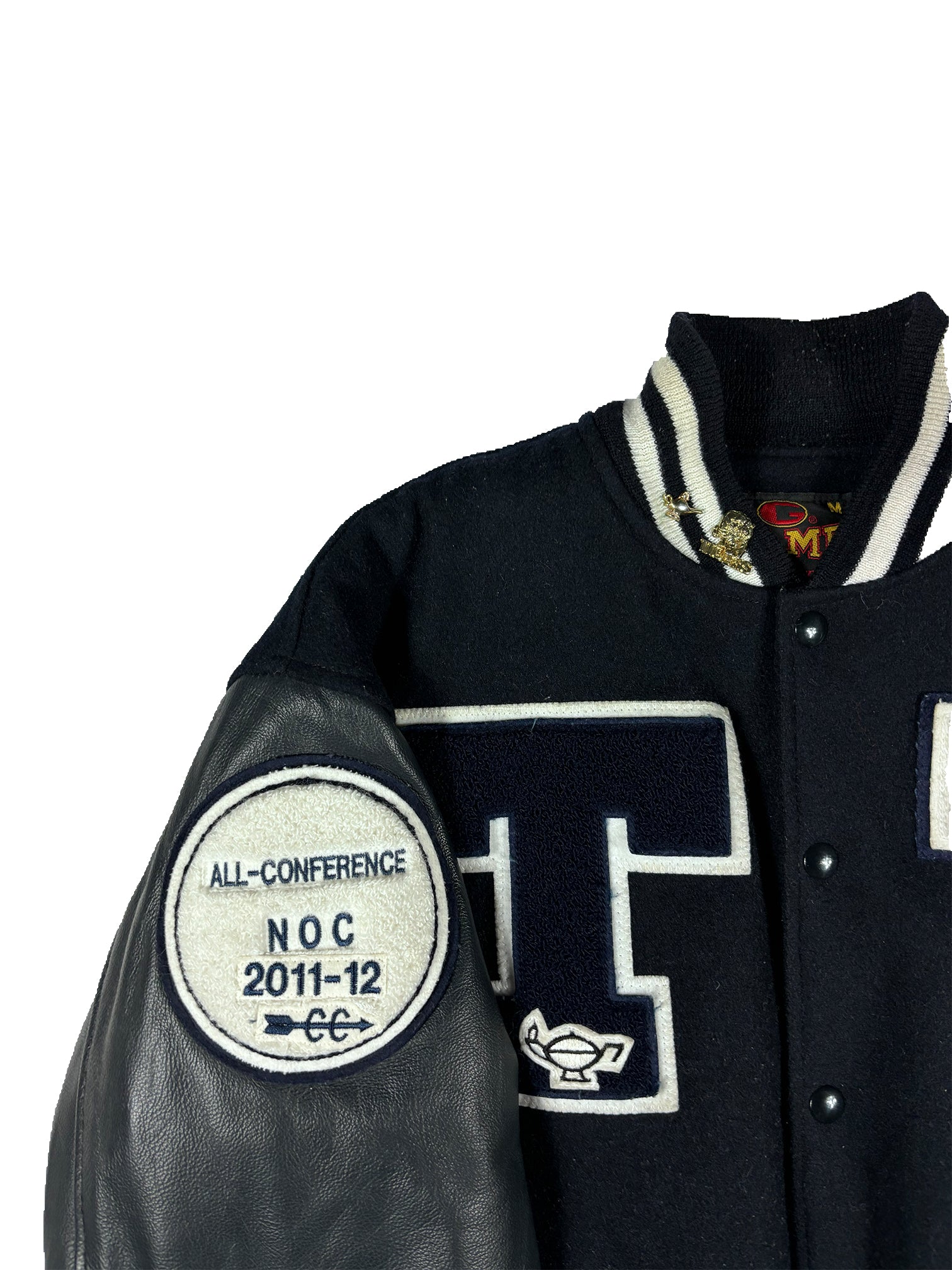 DARK NAVY BLUE TWINSBURG VARSITY JACKET SIZE MEDIUM