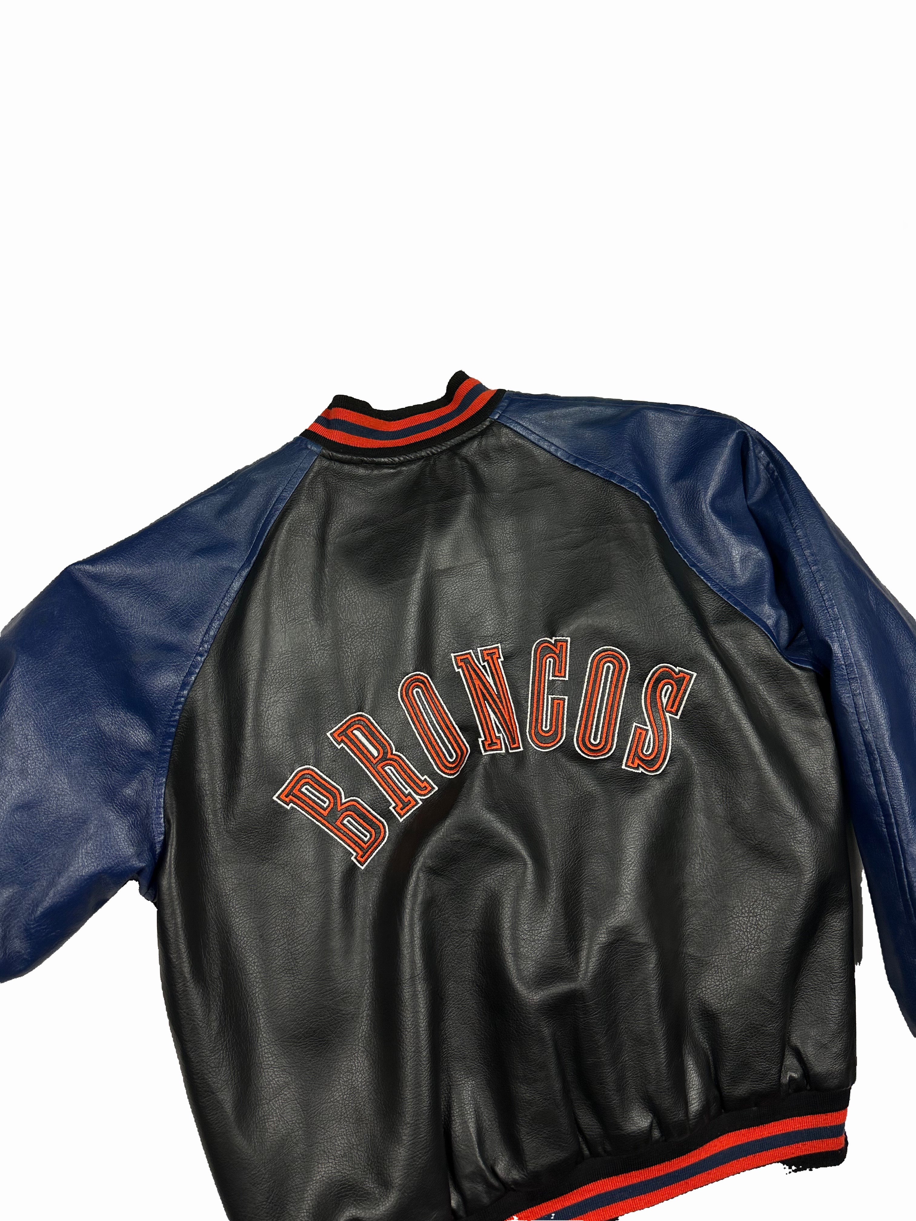 VINTAGE DENVER BRONCOS VARSITY JACKET SIZE MEDIUM