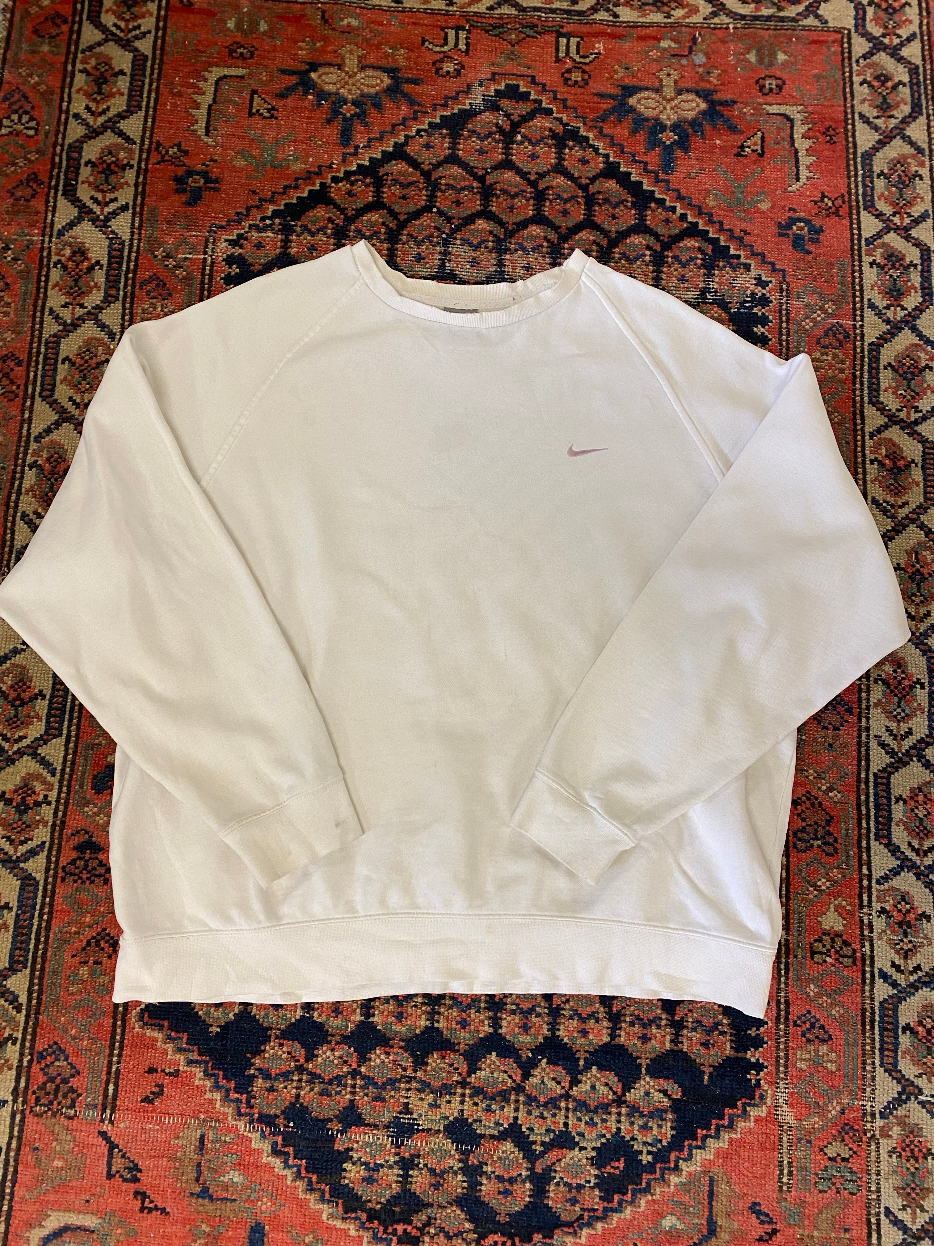 2000s Pink Nike Check Crewneck - M/L