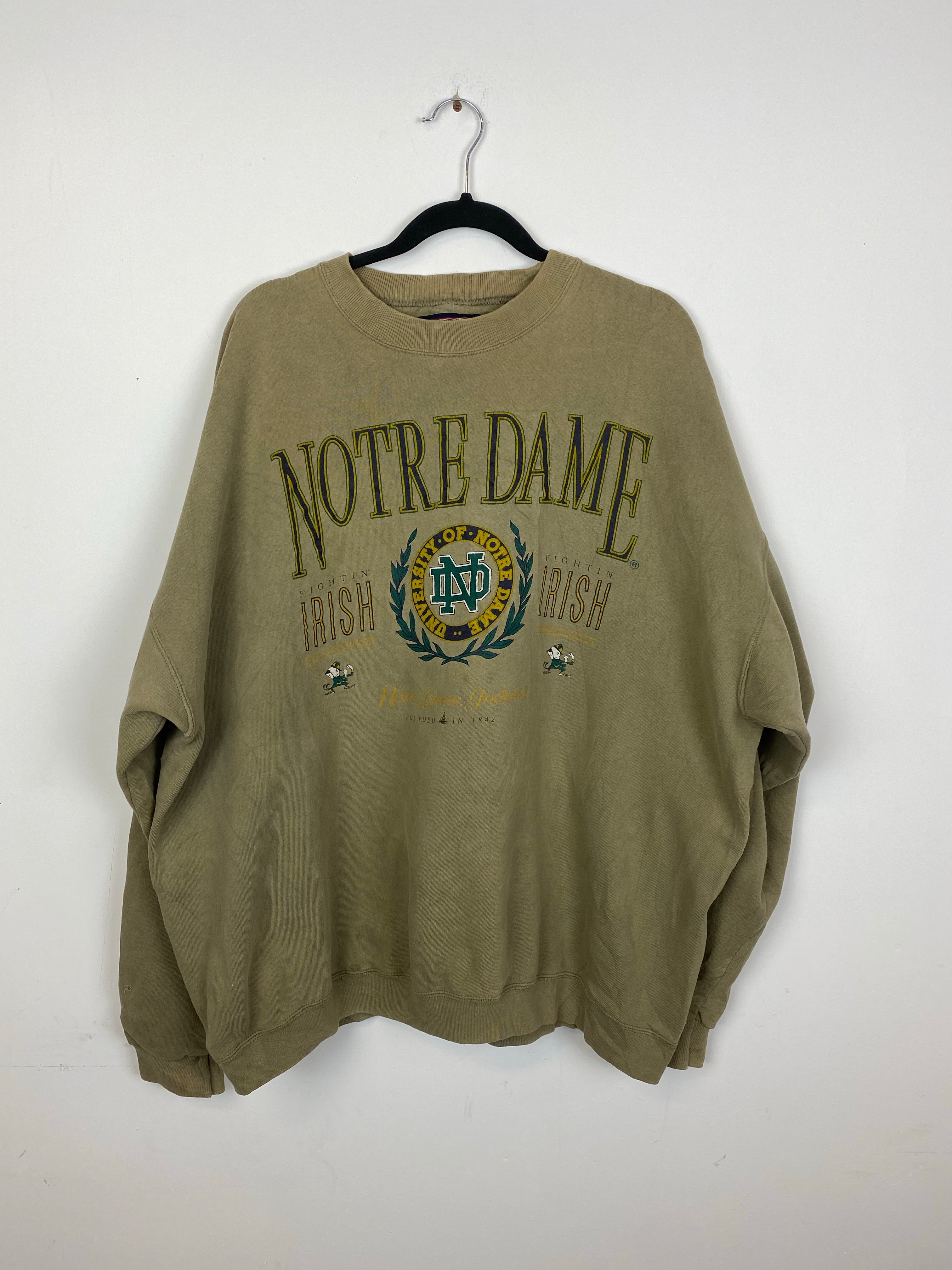 Heavy weight Notre Dame crewneck