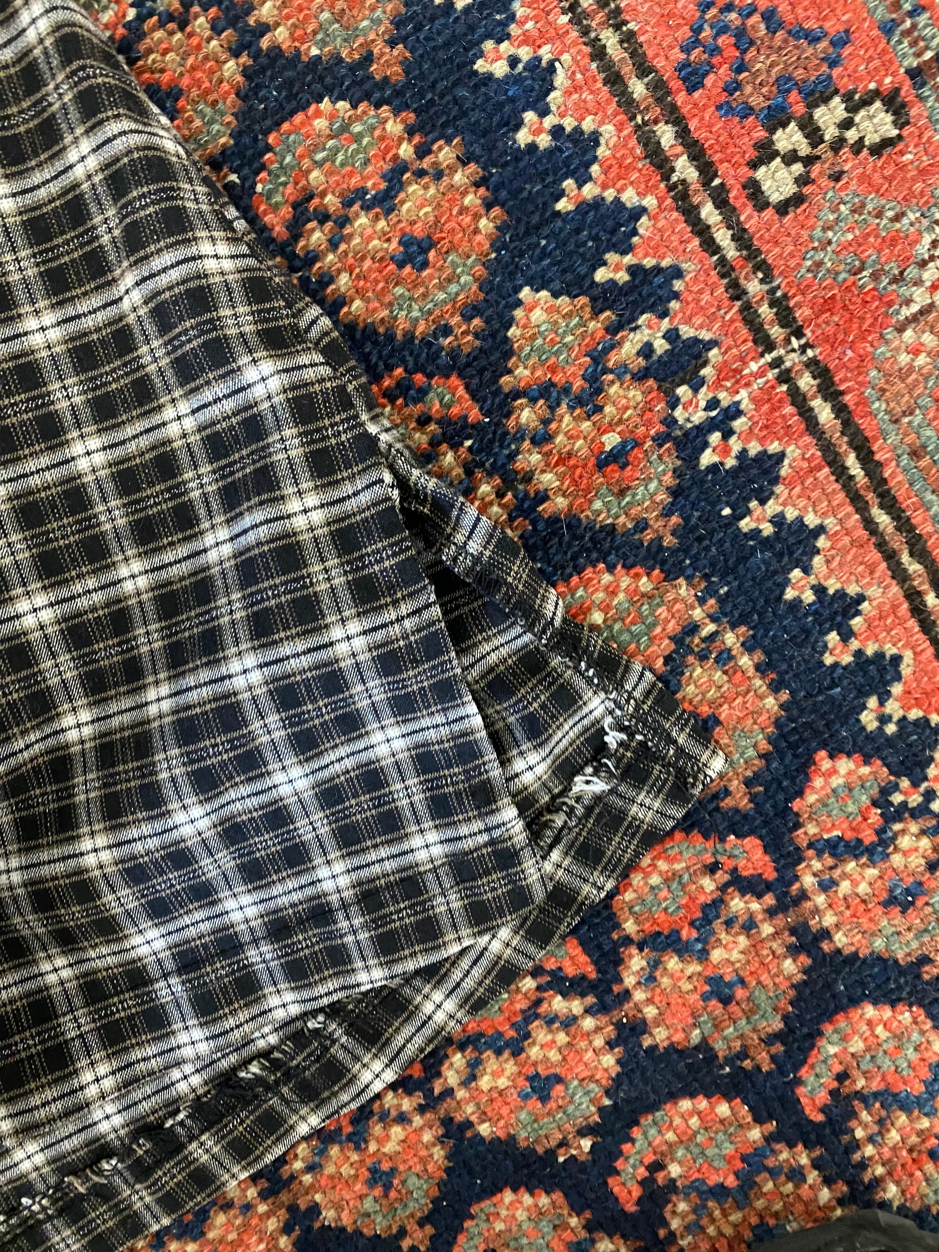 Vintage Plaid Mini Skirt - 28in