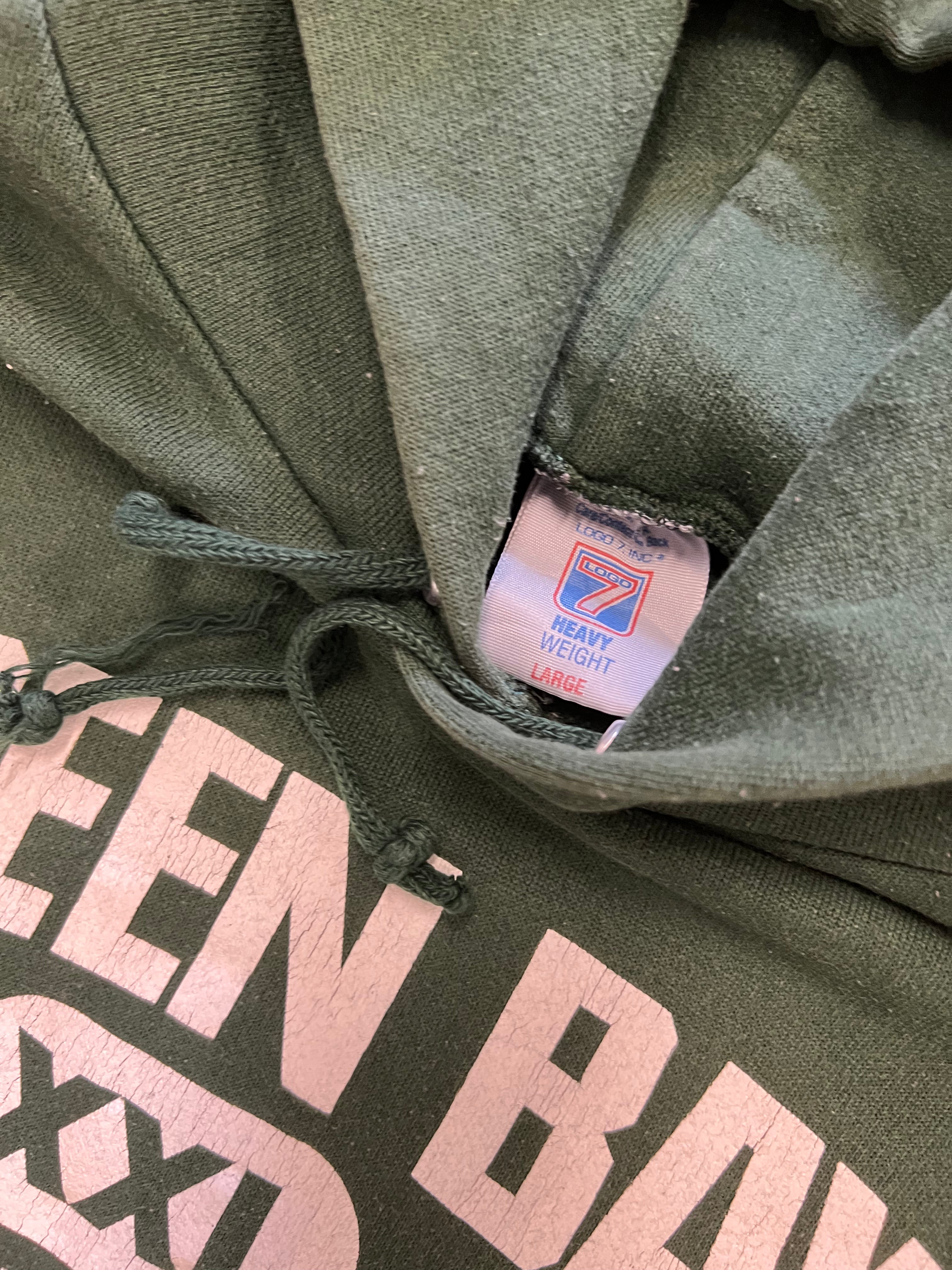 VINTAGE GREEN BAY PACKERS HOODIE - MEDIUM