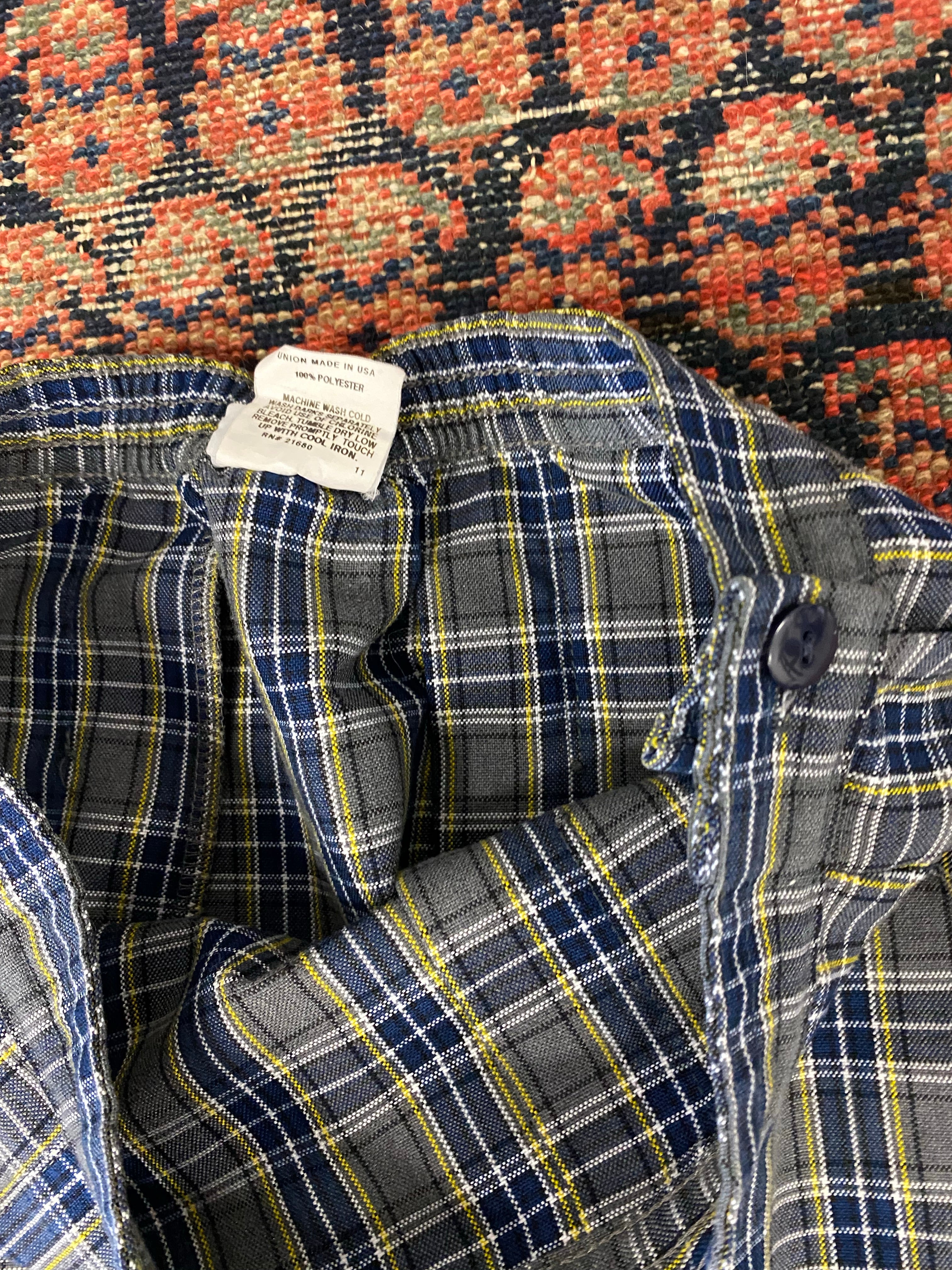 Vintage Plaid Skirt - 28in