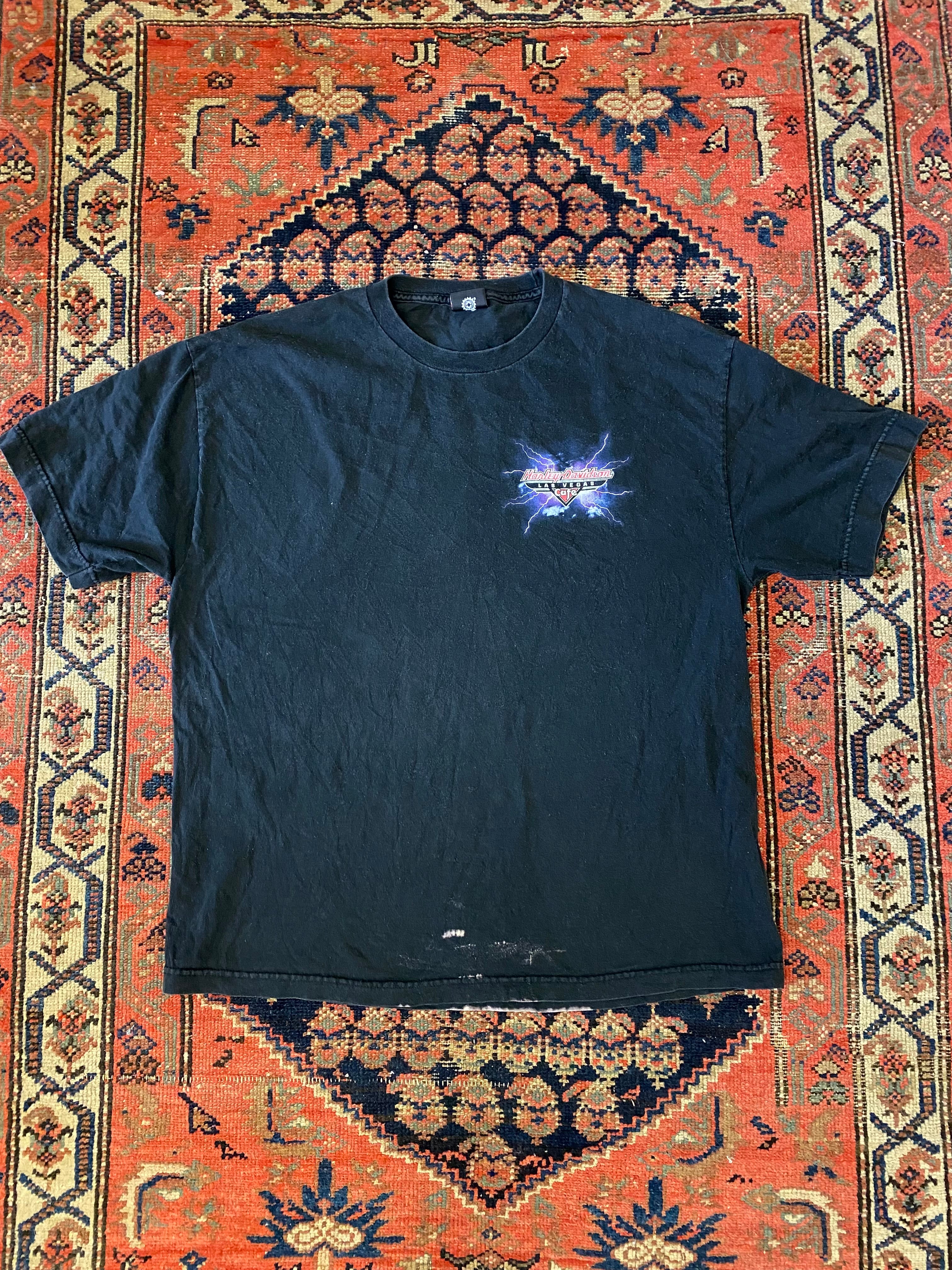 90s Front And Back Harley Davidson T Shirt - L