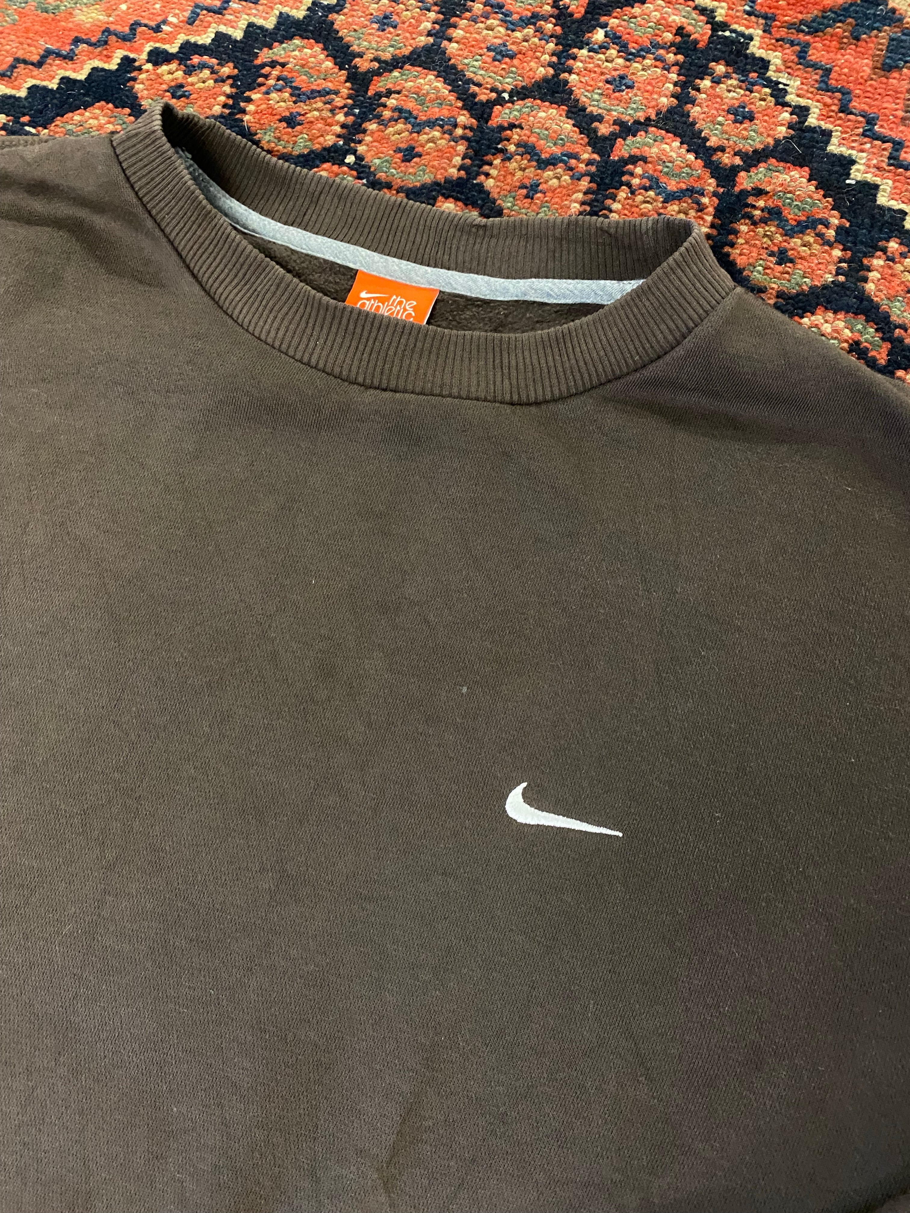 2000s Brown Nike Crewneck - L