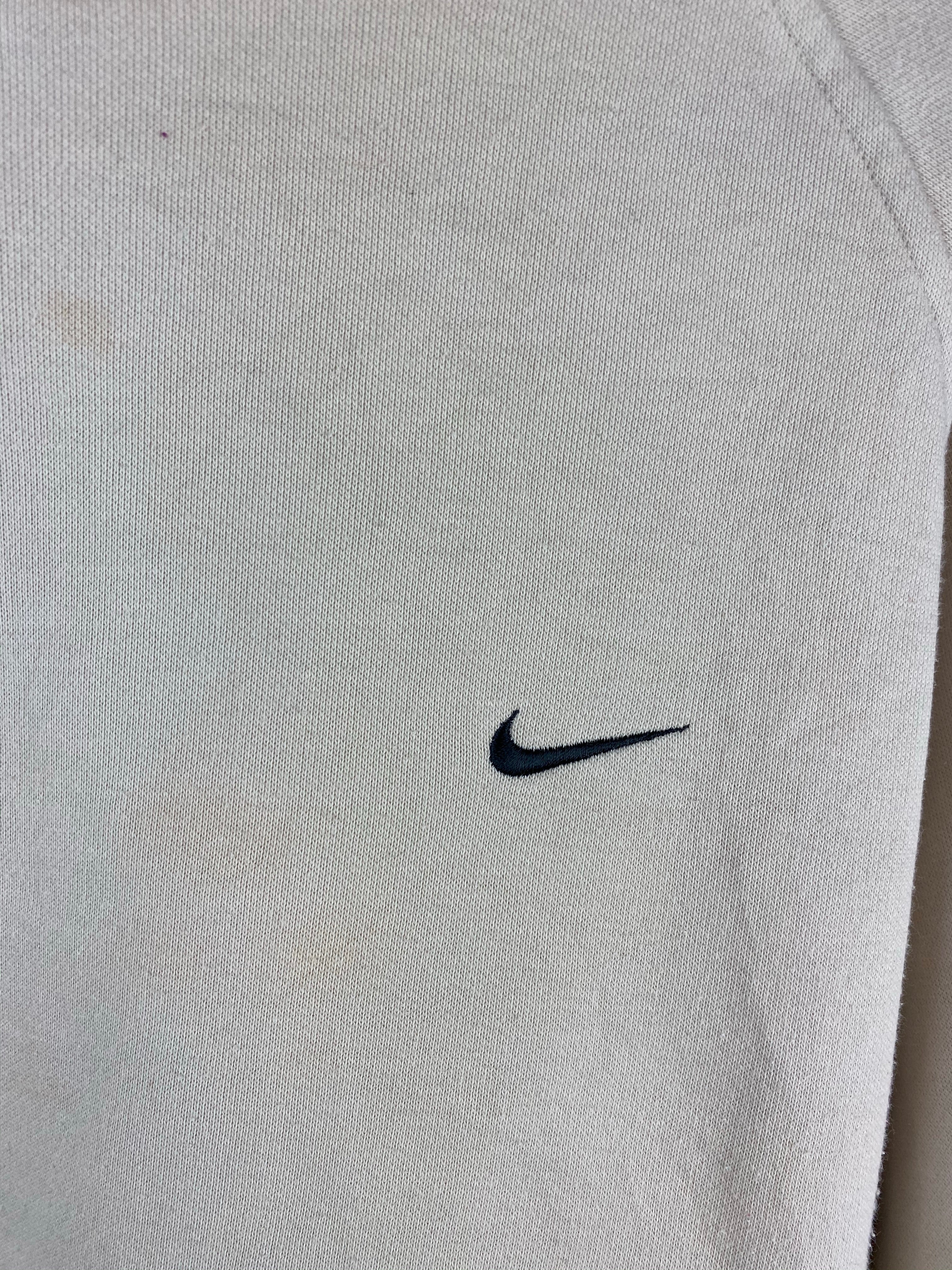 Creme Nike check crewneck
