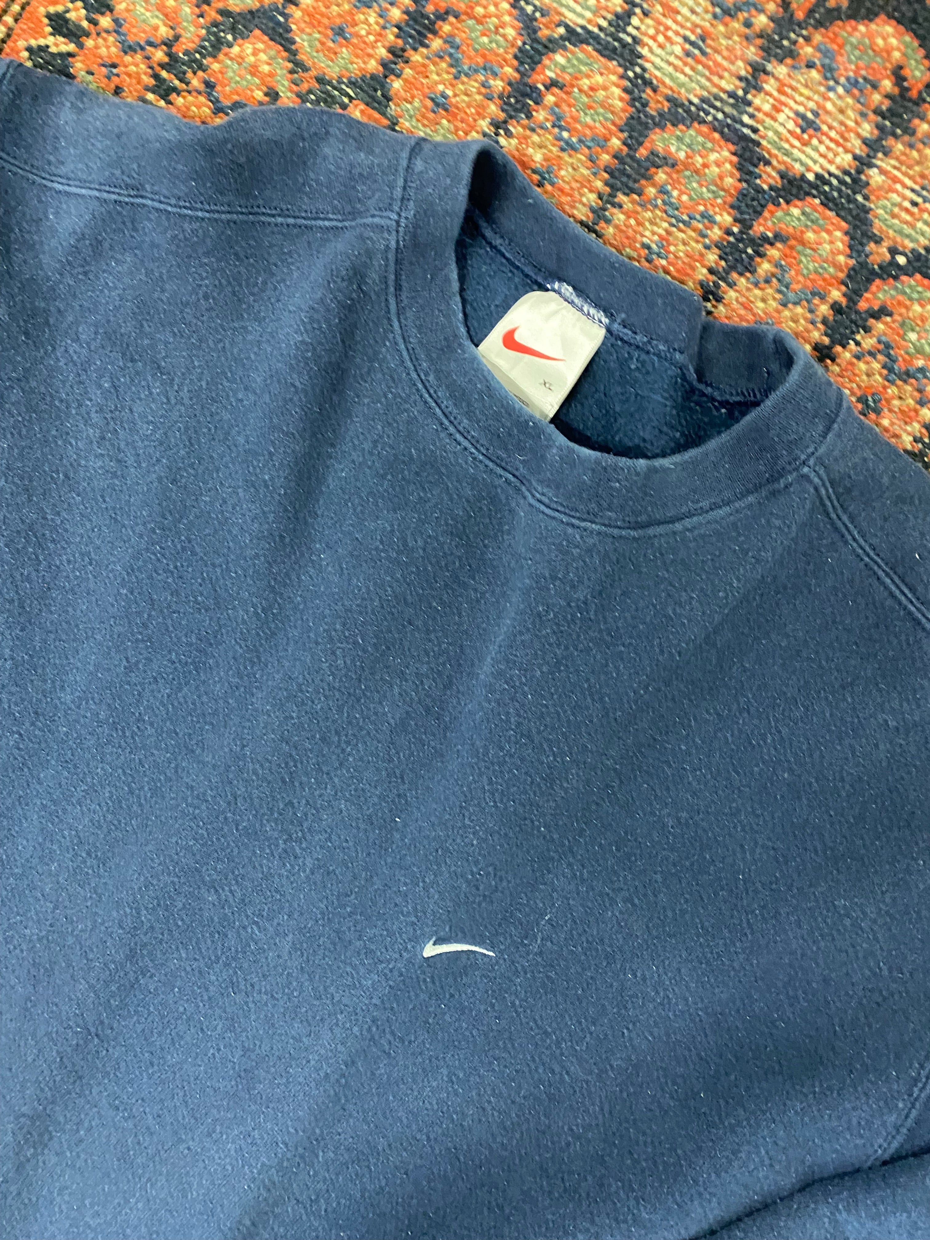 90s Nike Check Crewneck - L