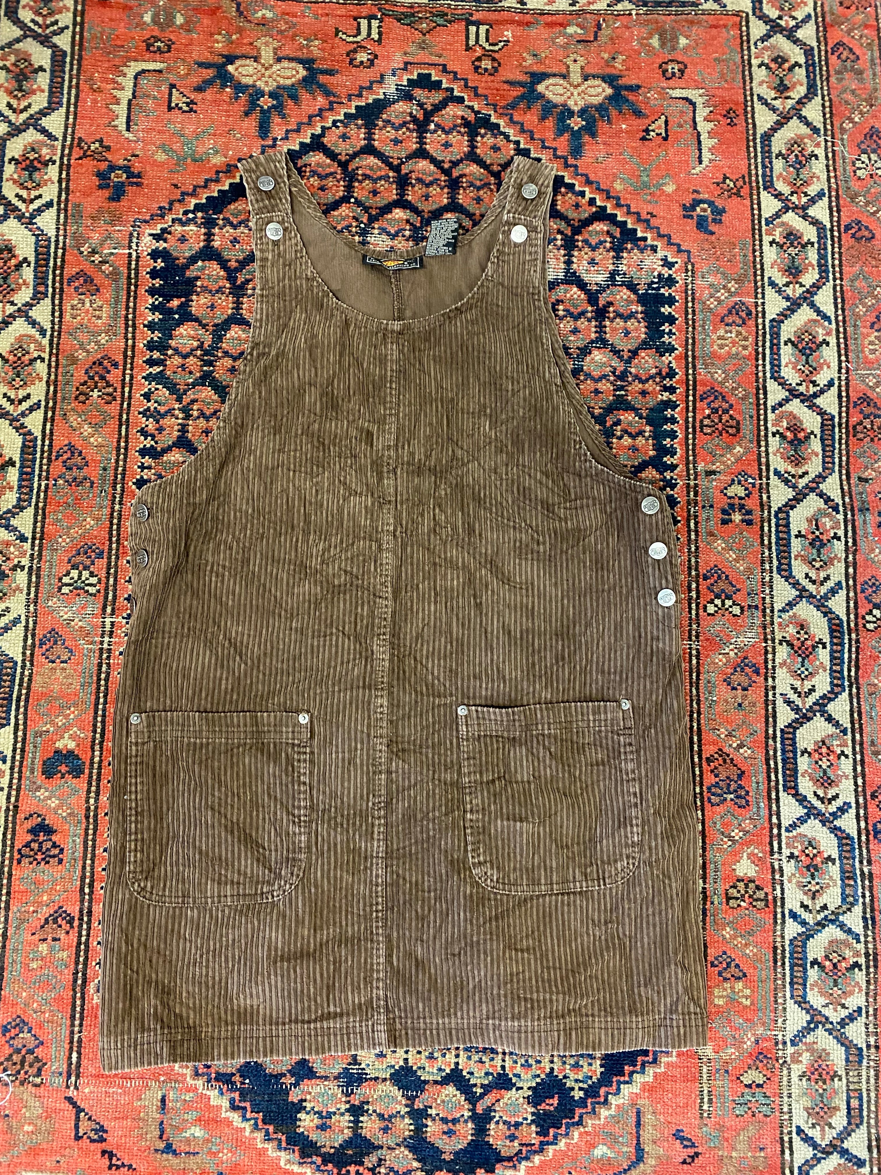 Vintage Thick Corduroy Dress - L