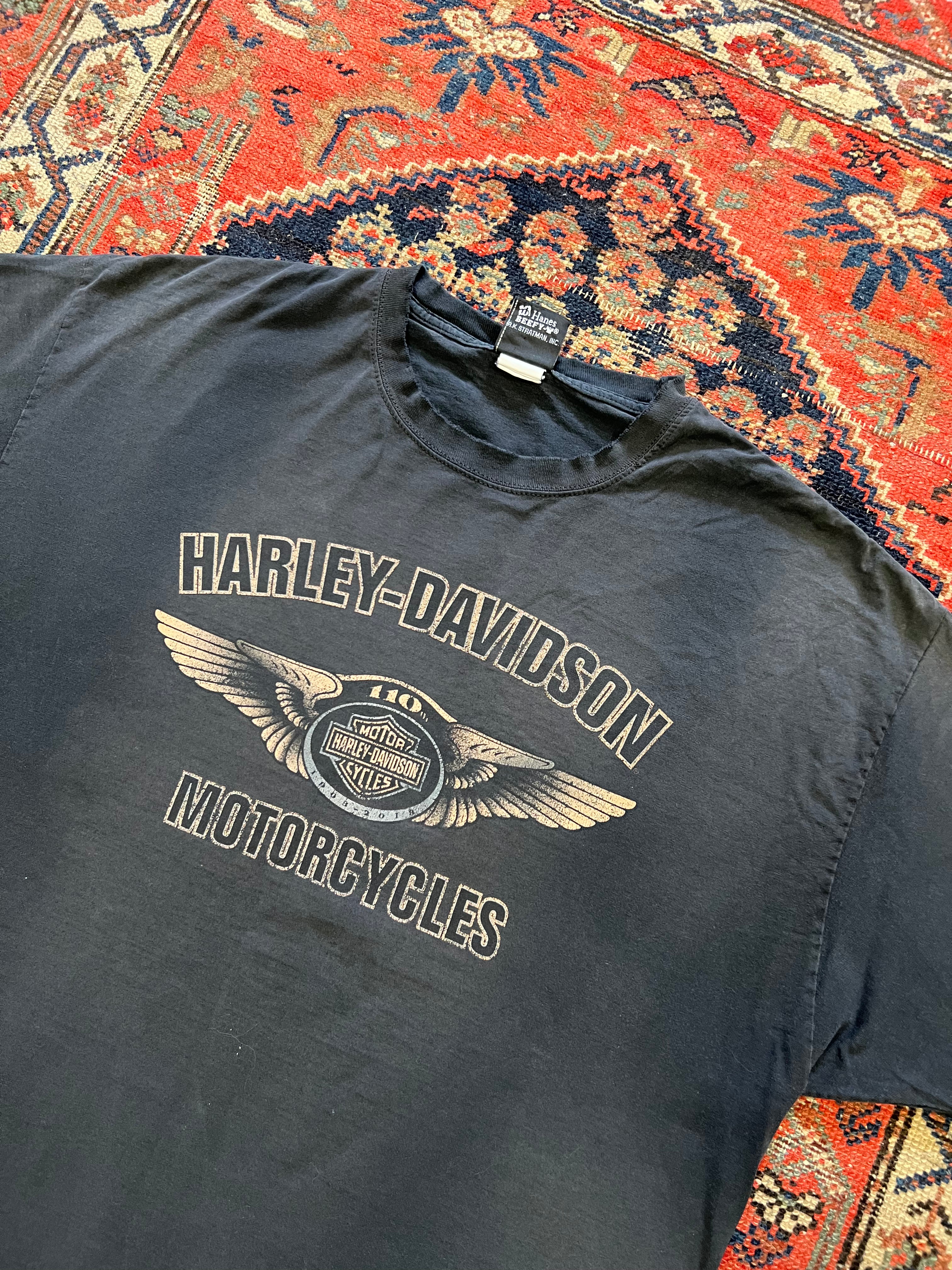 VINTAGE FADED HARLEY DAVIDSON T SHIRT - XL