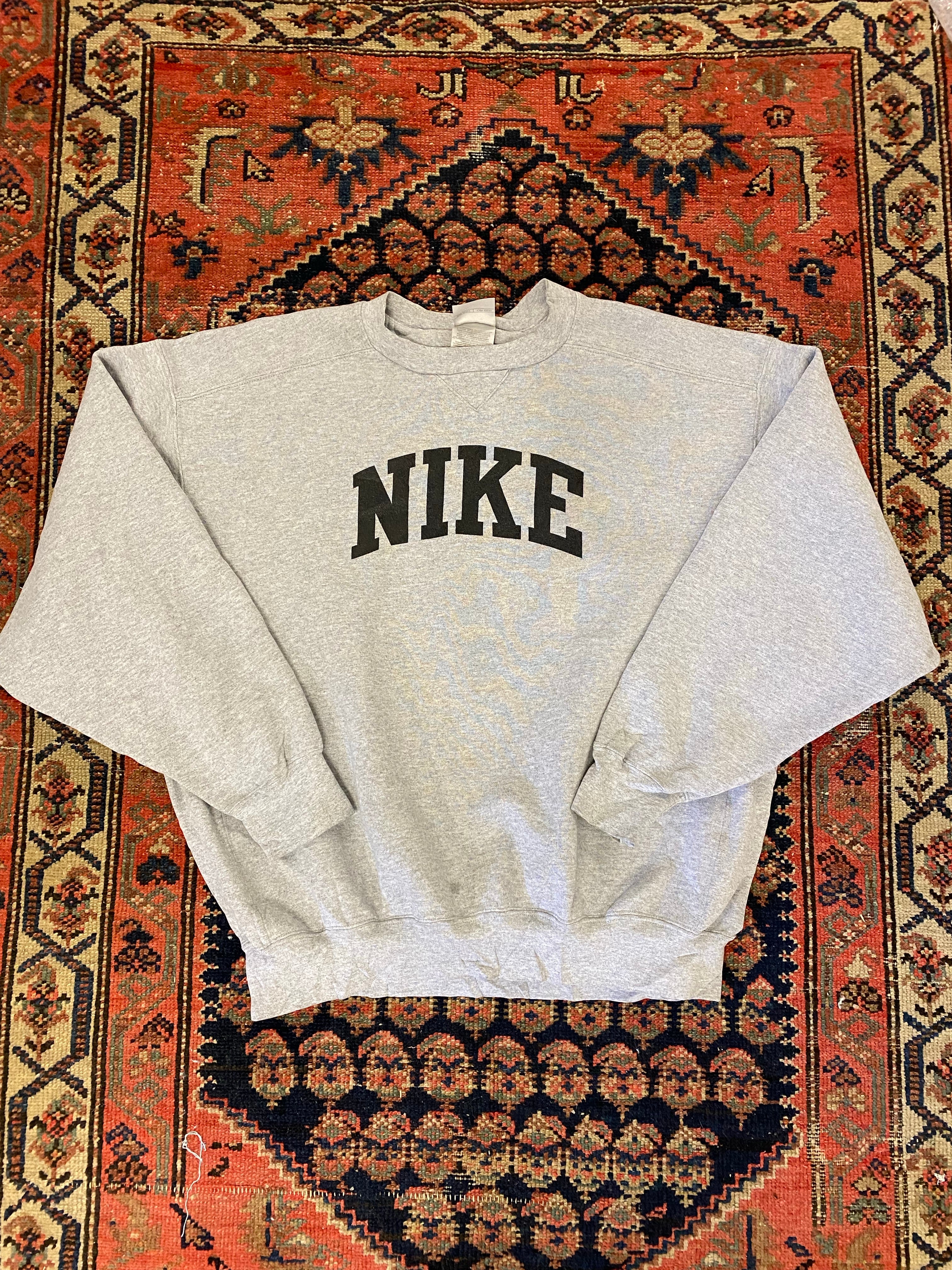 90s Nike Spell Out Crewneck - M