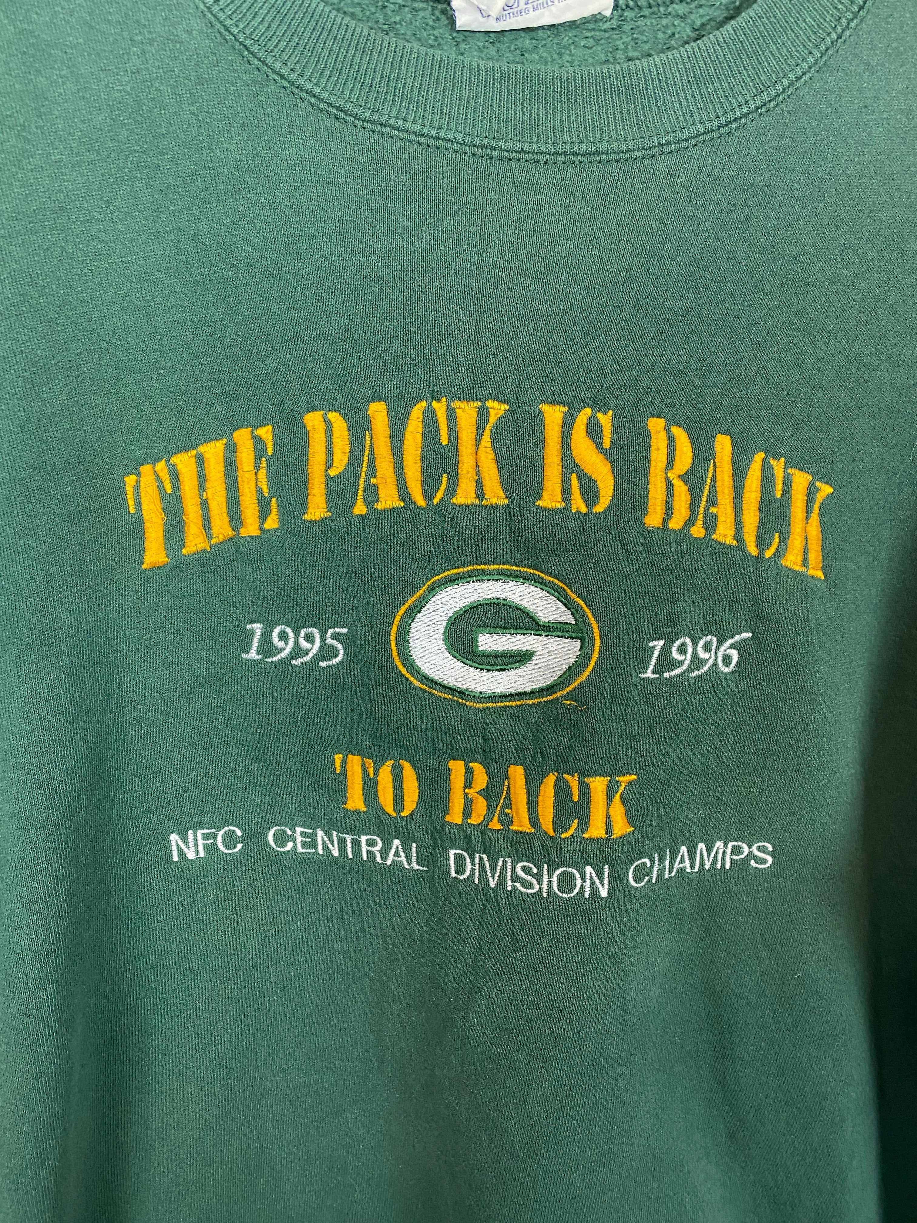 Embroidered Green Bay Packers crewneck - S/M