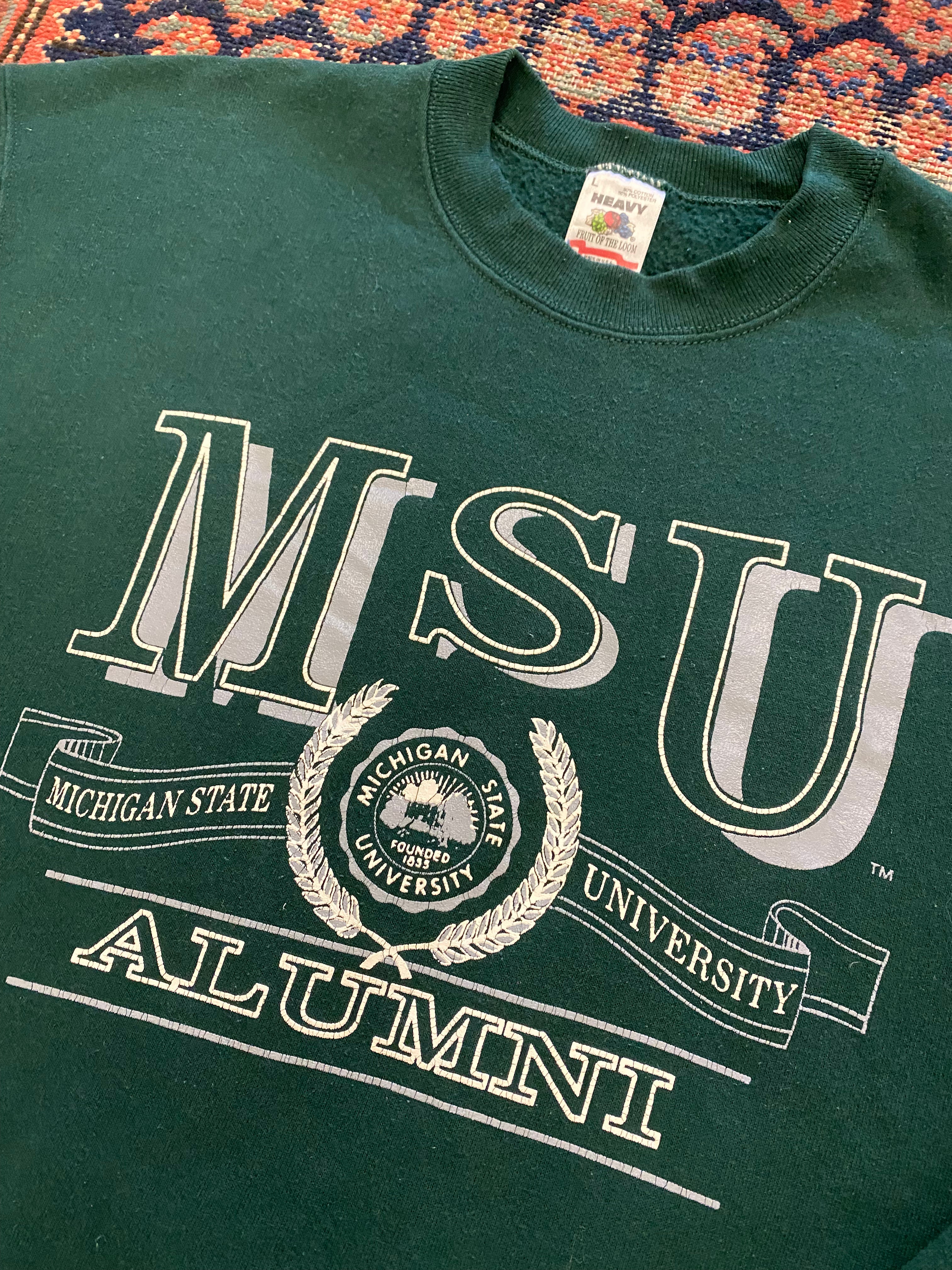 Vintage Michigan State University Crewneck - M/L