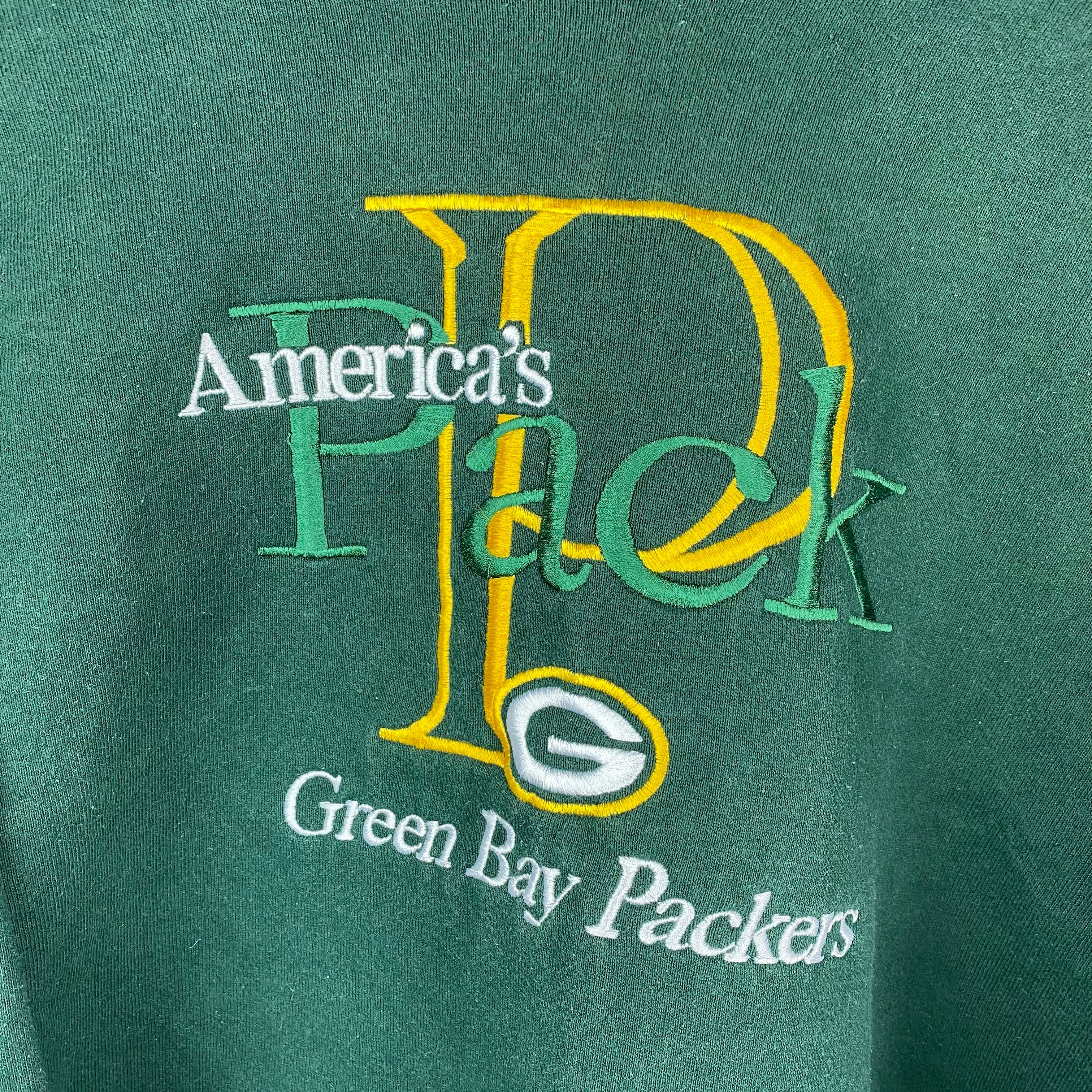 Embroidered Packers crewneck