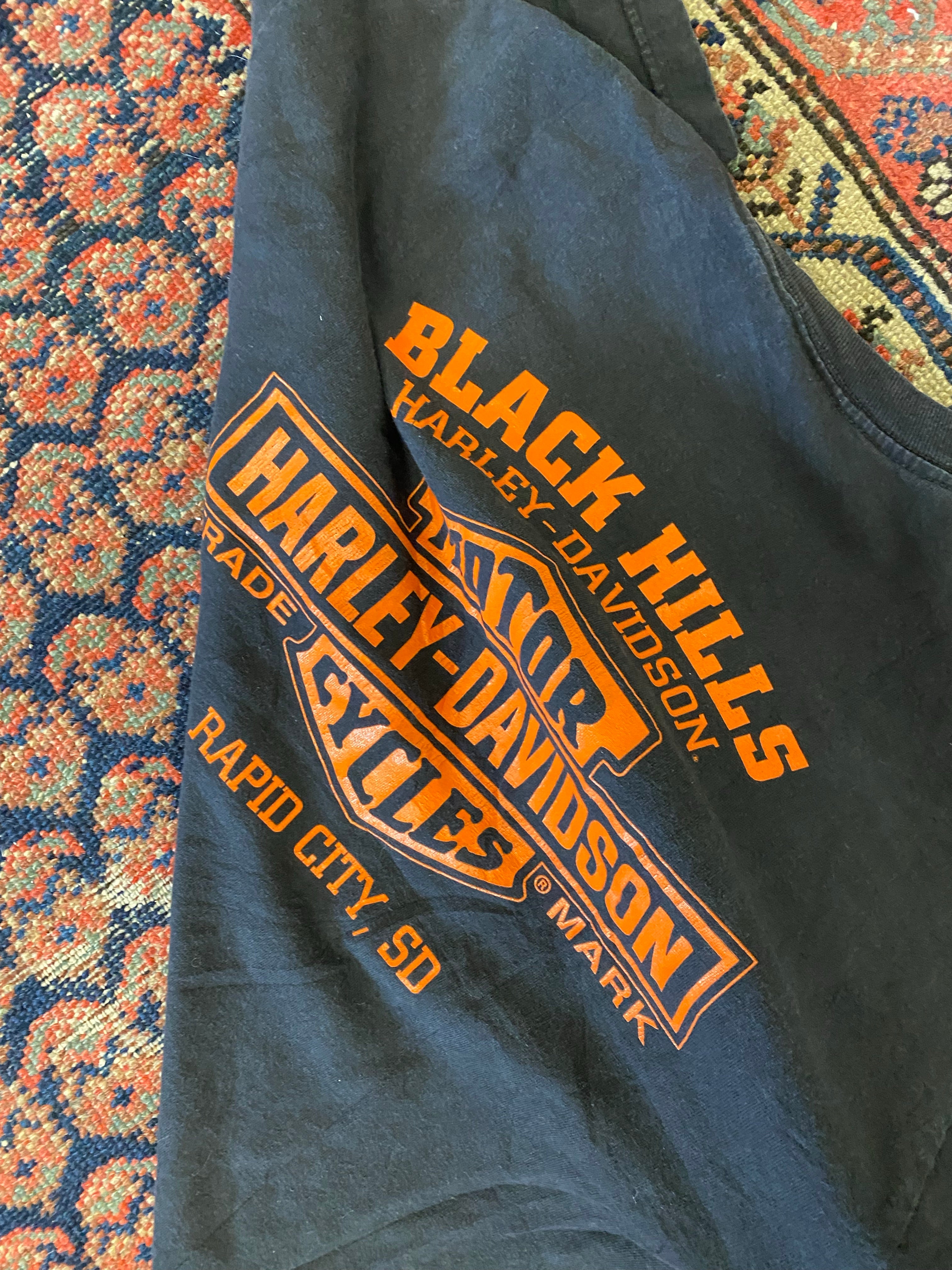 Vintage Harley Davidson Front And Back T Shirt - L