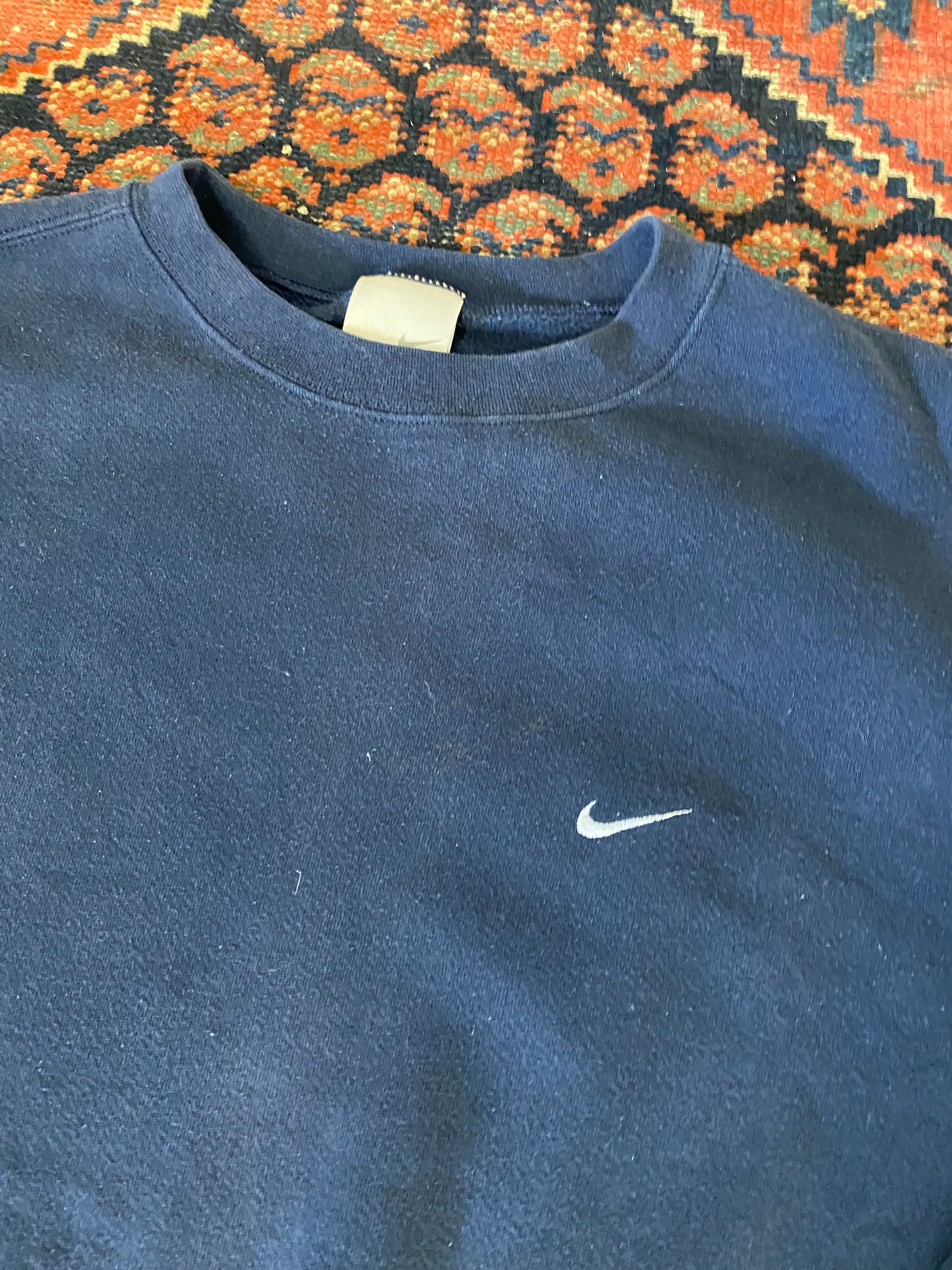 90s Nike Check Crewneck - L