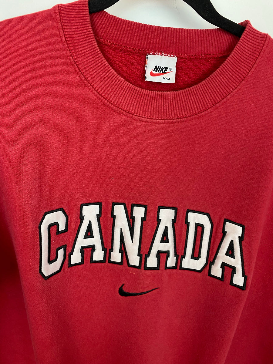 90s Embroidered Nike Canada Crewneck - S