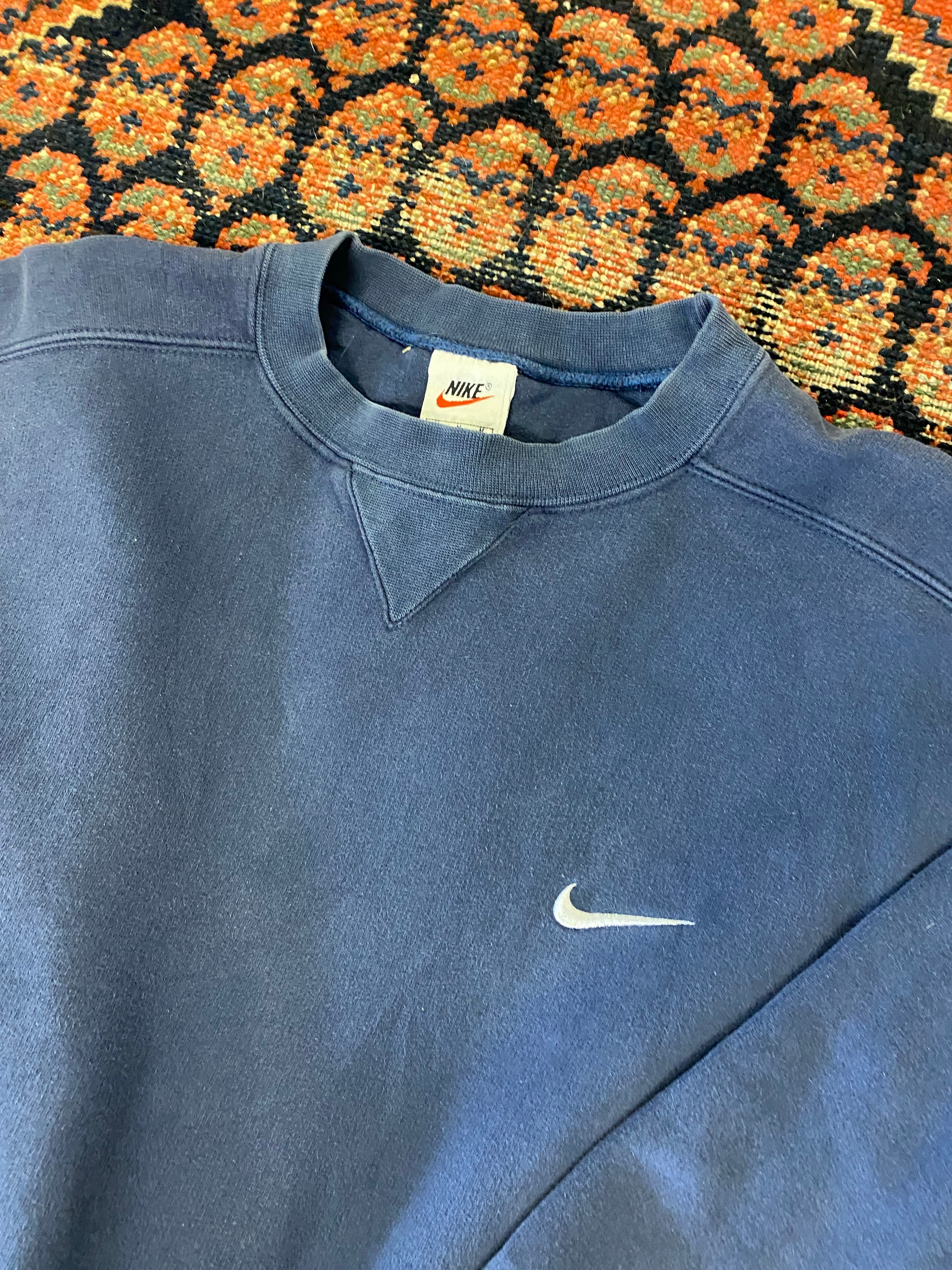 90s Nike Check Crewneck - M