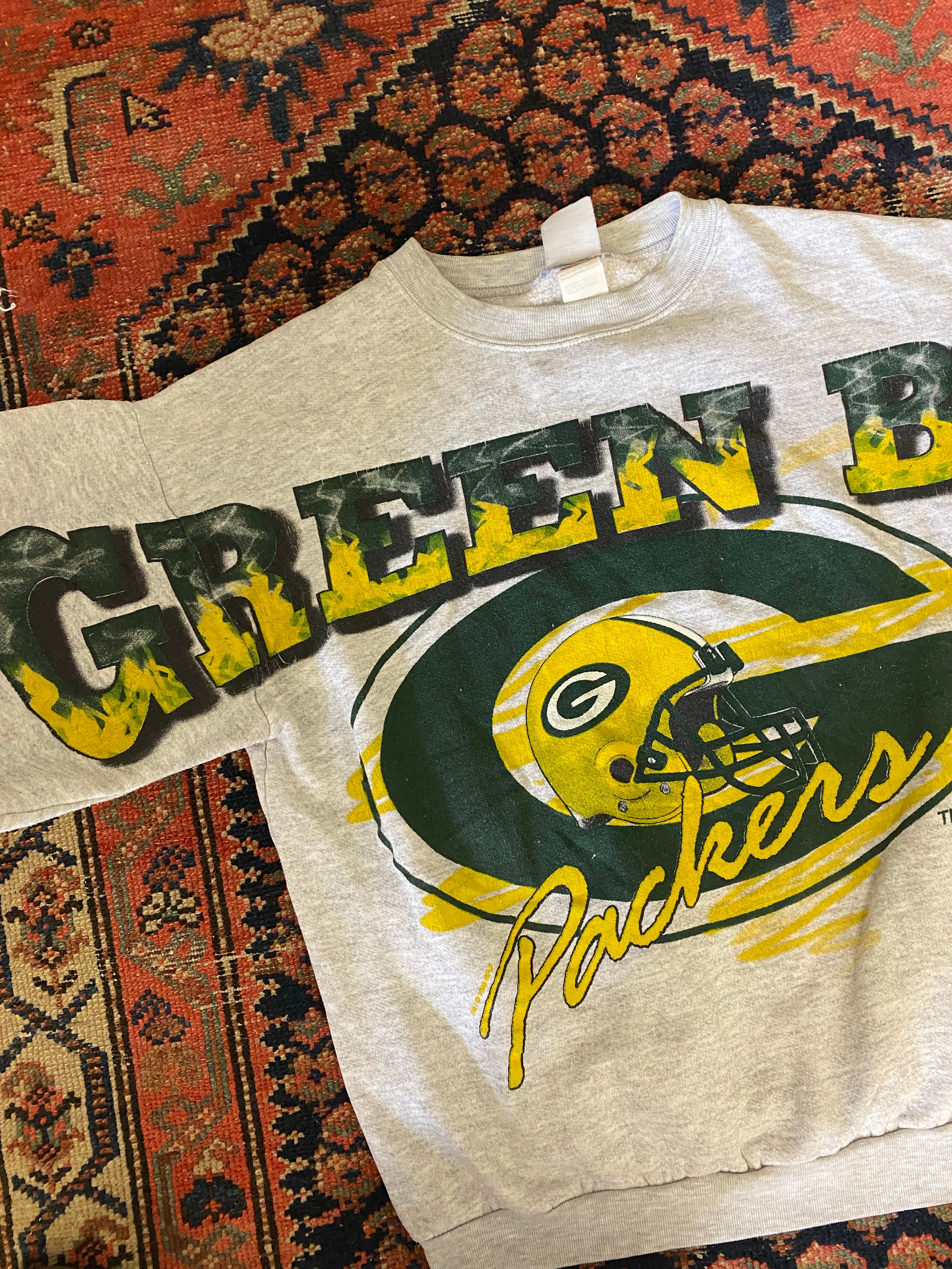 Vintage Green Bay Packers Football Crewneck - XS
