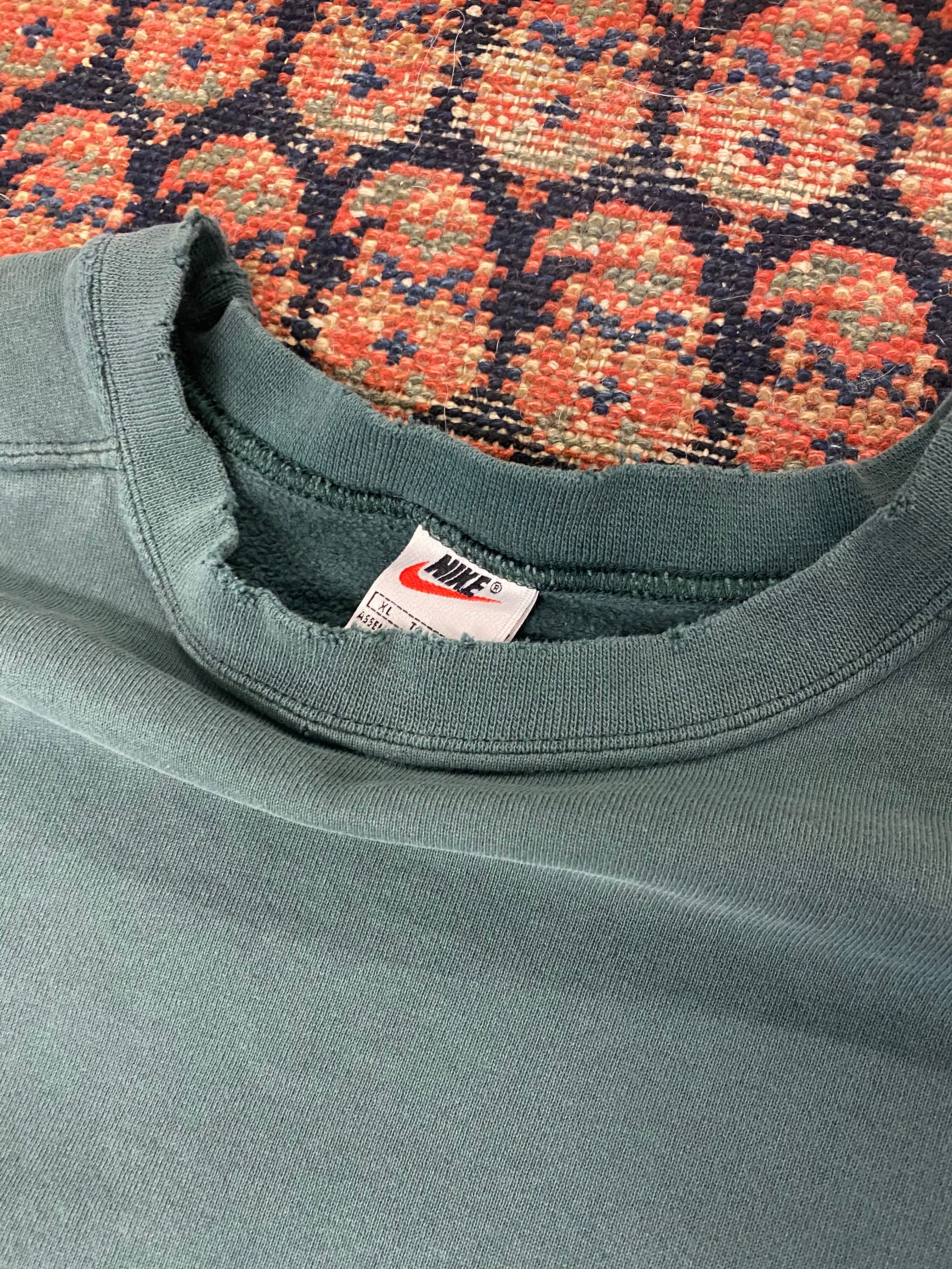 90s Green Nike Crewneck - XL