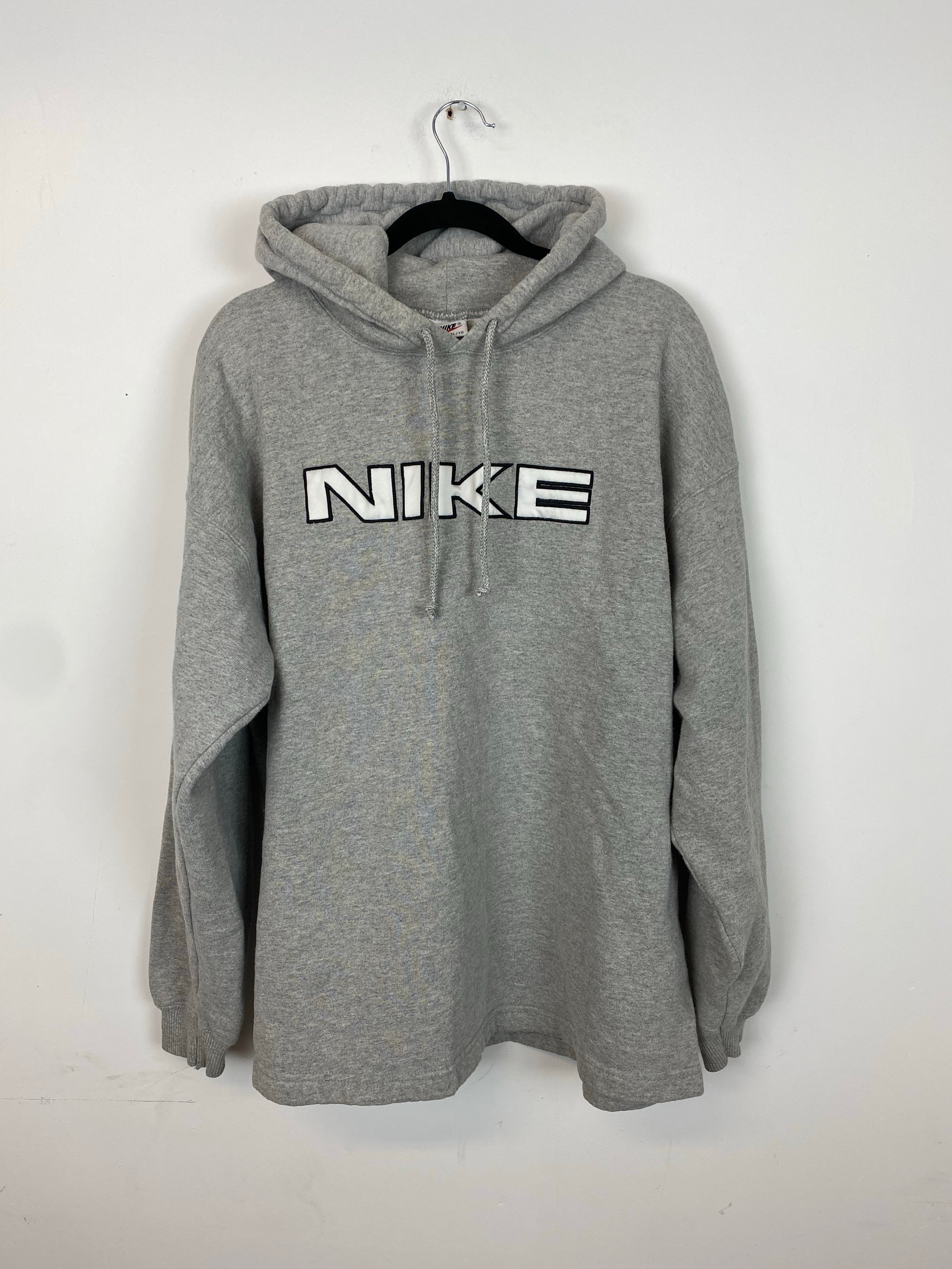 90s embroidered Nike hoodie - L