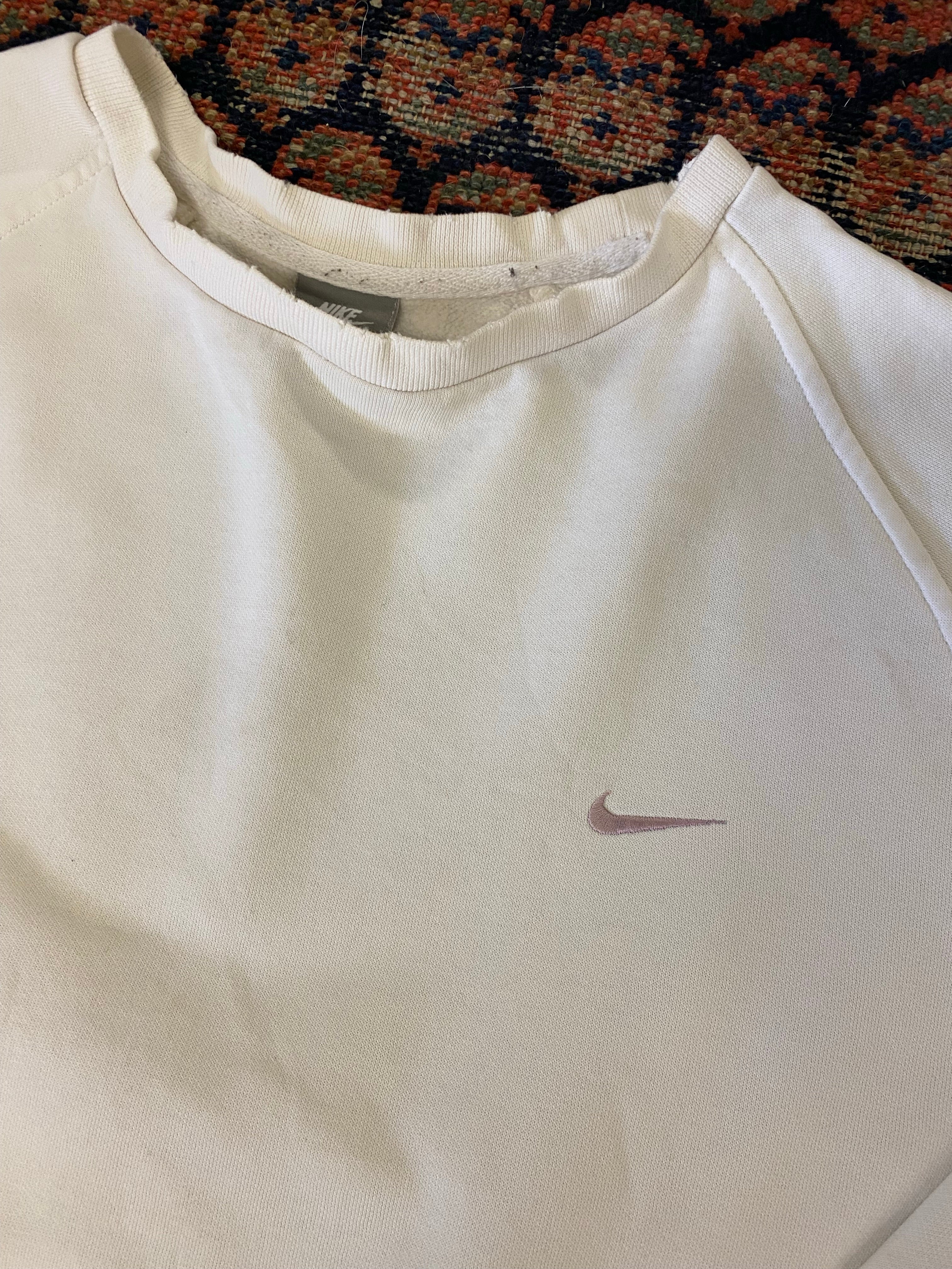 2000s Pink Nike Check Crewneck - M/L