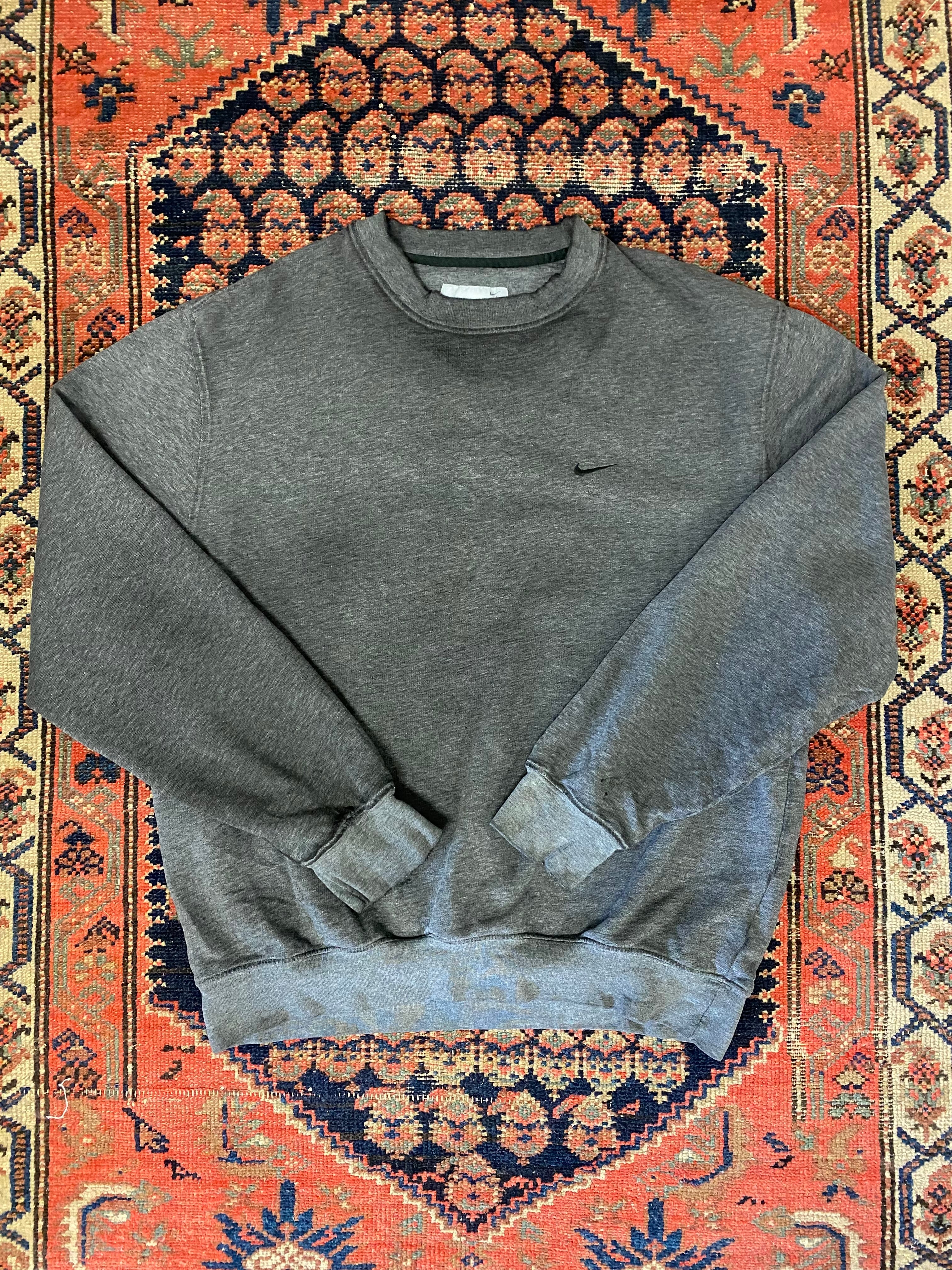 2000s Nike Check Crewneck- M