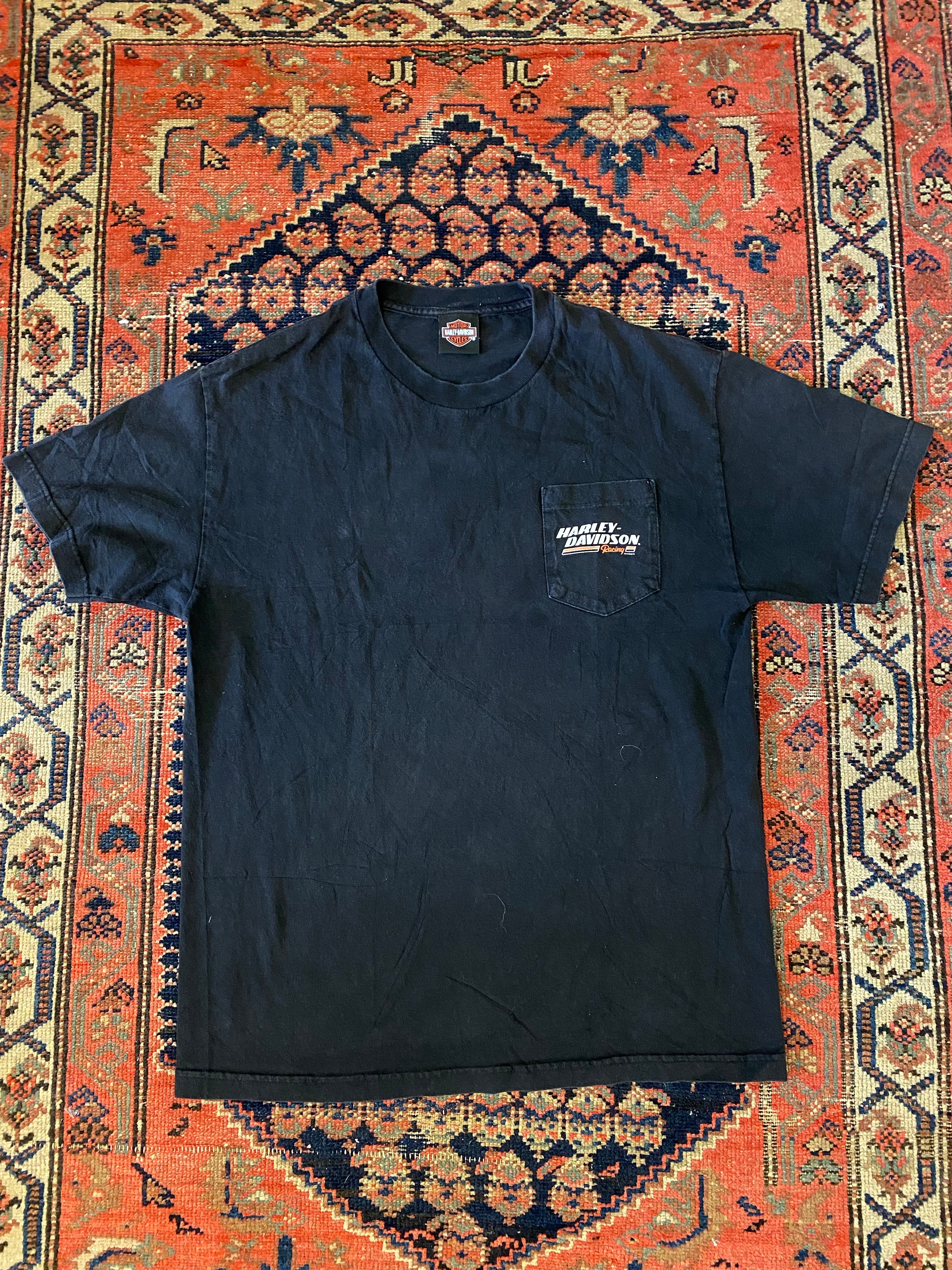 Vintage Harley Davidson Front And Back T Shirt - L