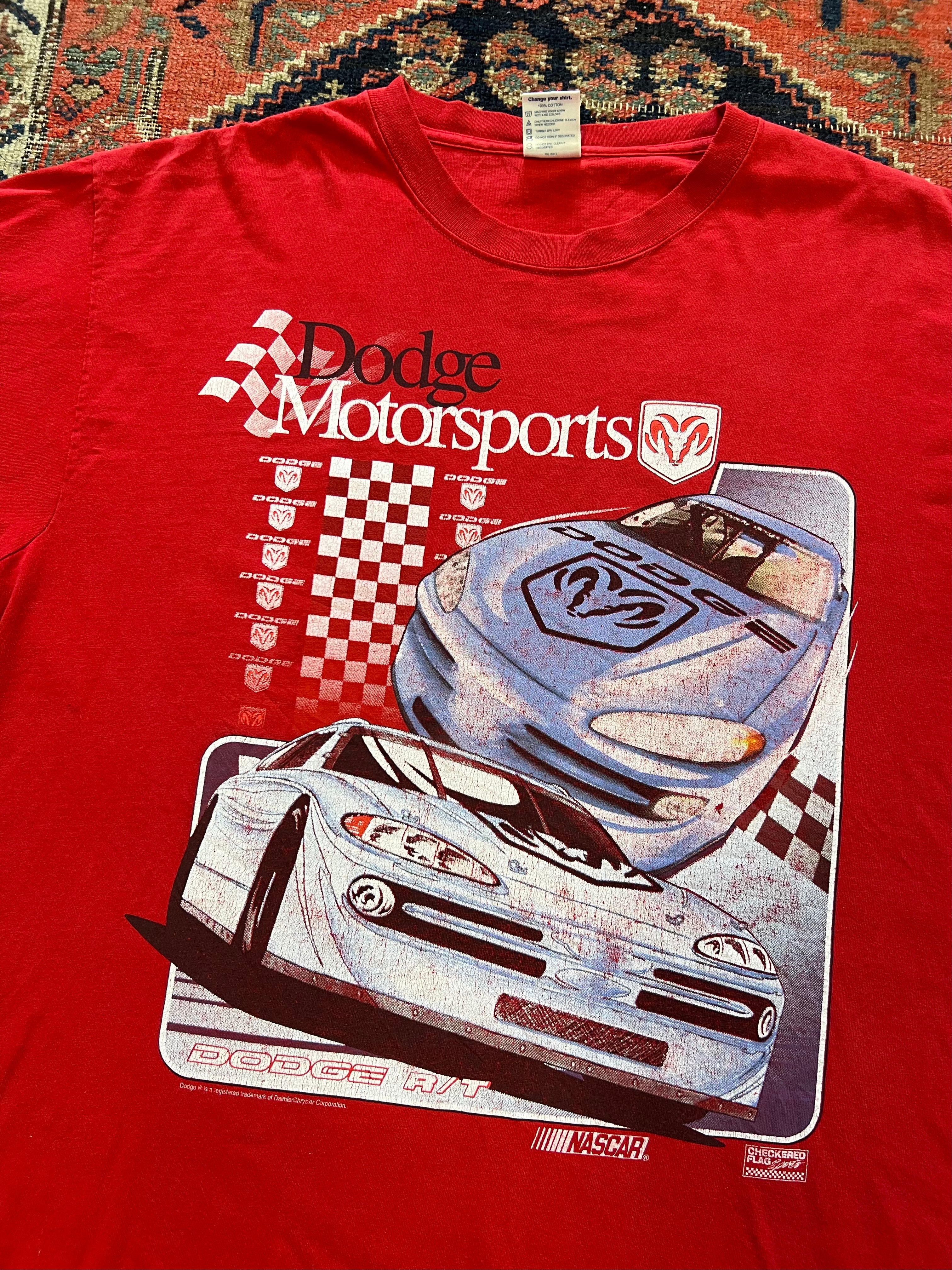 VINTAGE FRONT AND BACK DODGE T SHIRT - L/XL