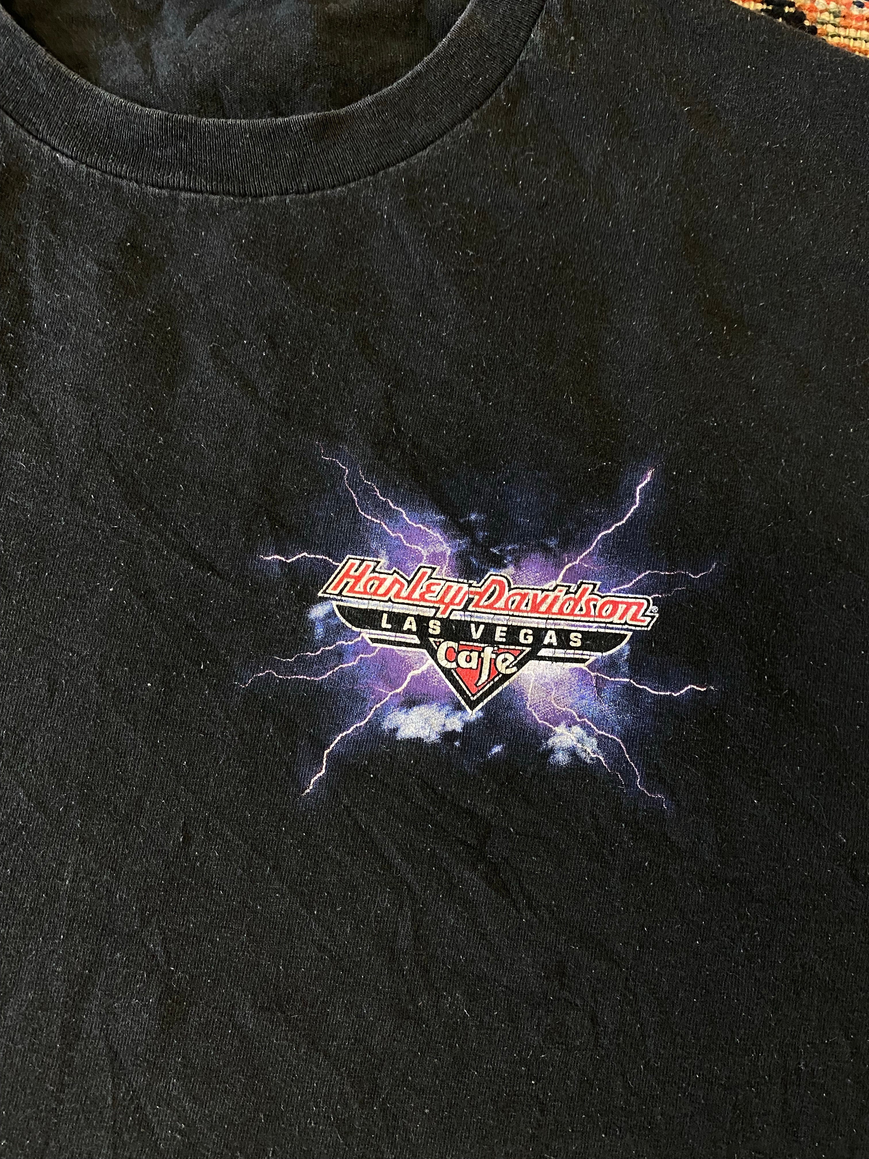 90s Front And Back Harley Davidson T Shirt - L