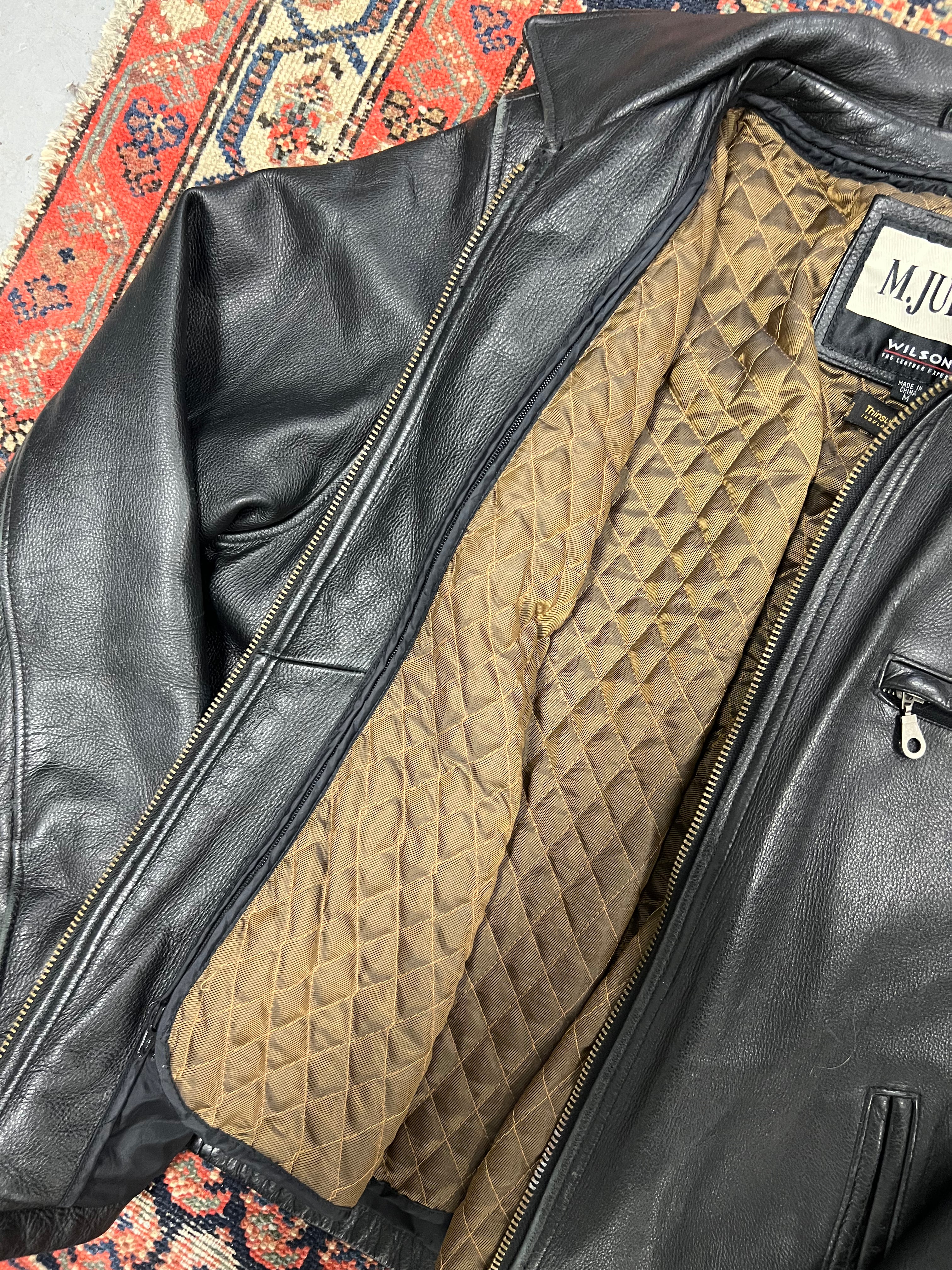 VINTAGE LEATHER JACKET - M/L
