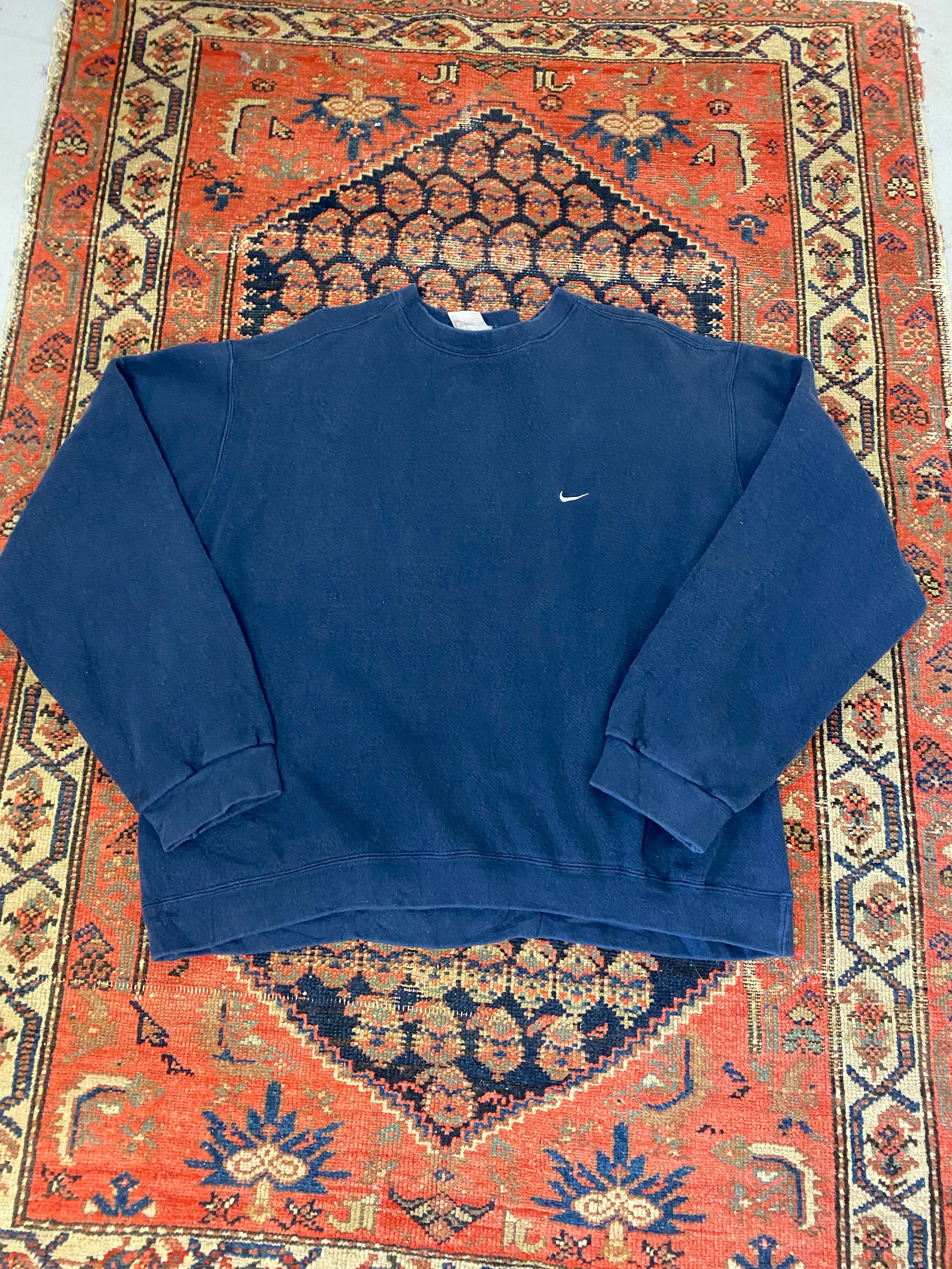 90s Nike Check Crewneck - L