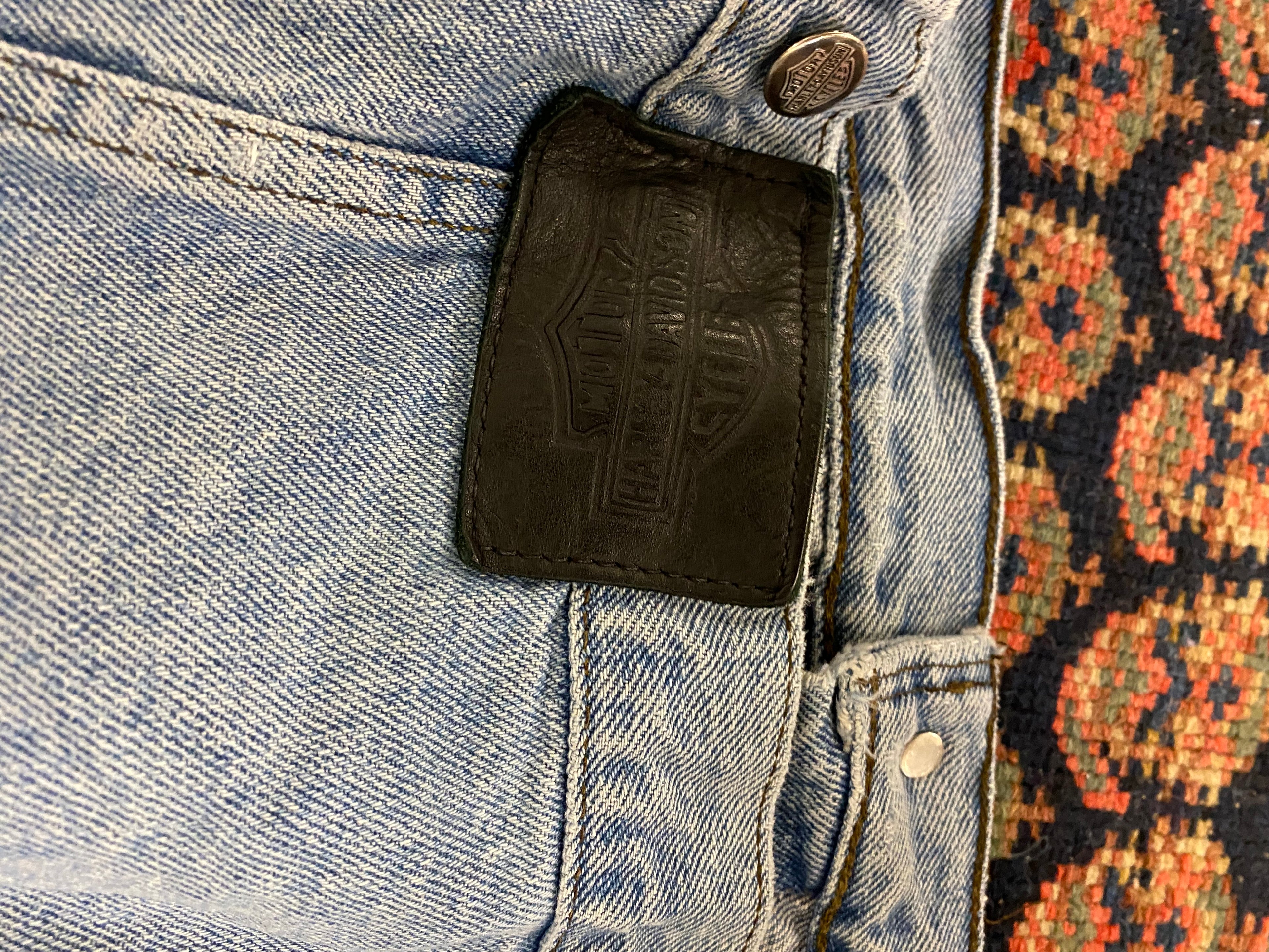 Vintage Harley Davidson Jacket W/ Back Embroidery - S