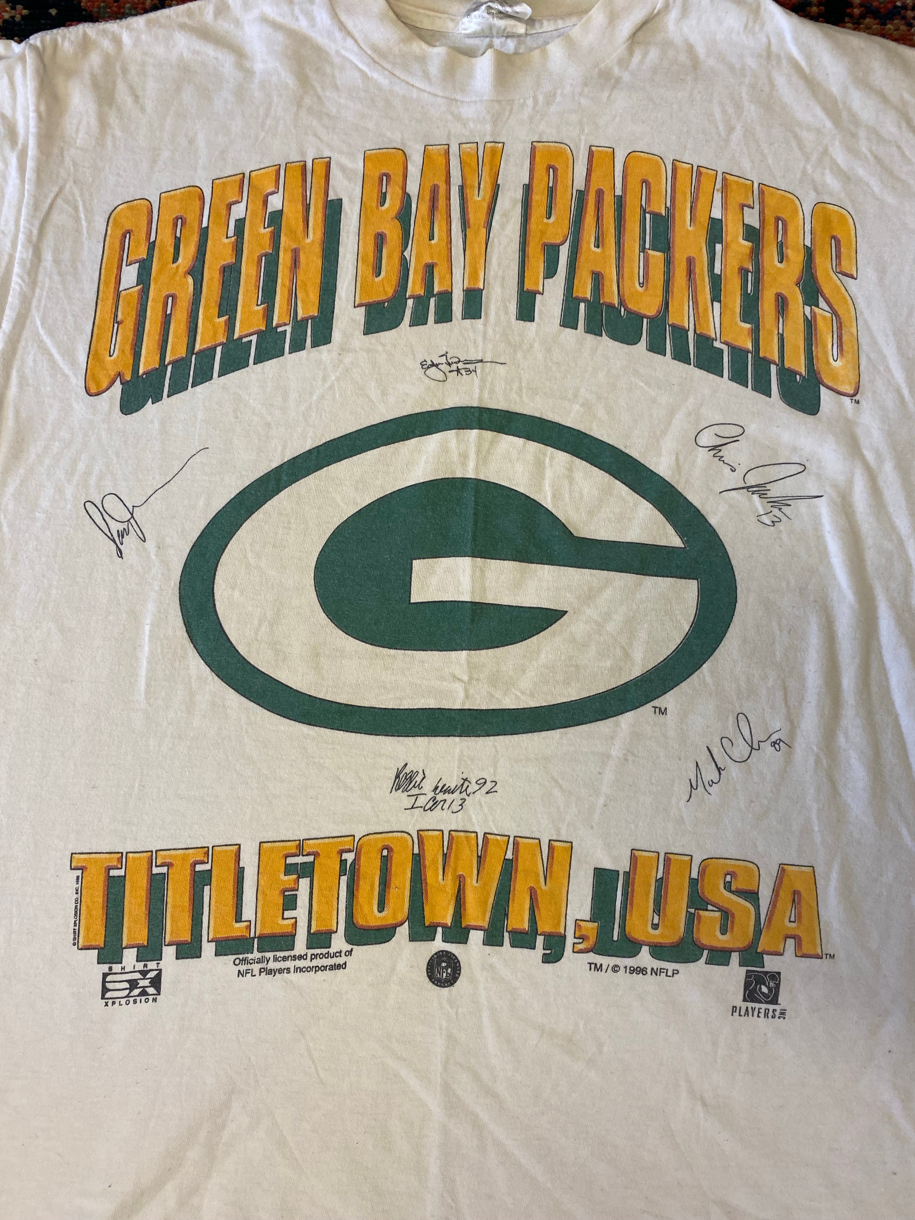 1996 Green Bay Packers T Shirt - L