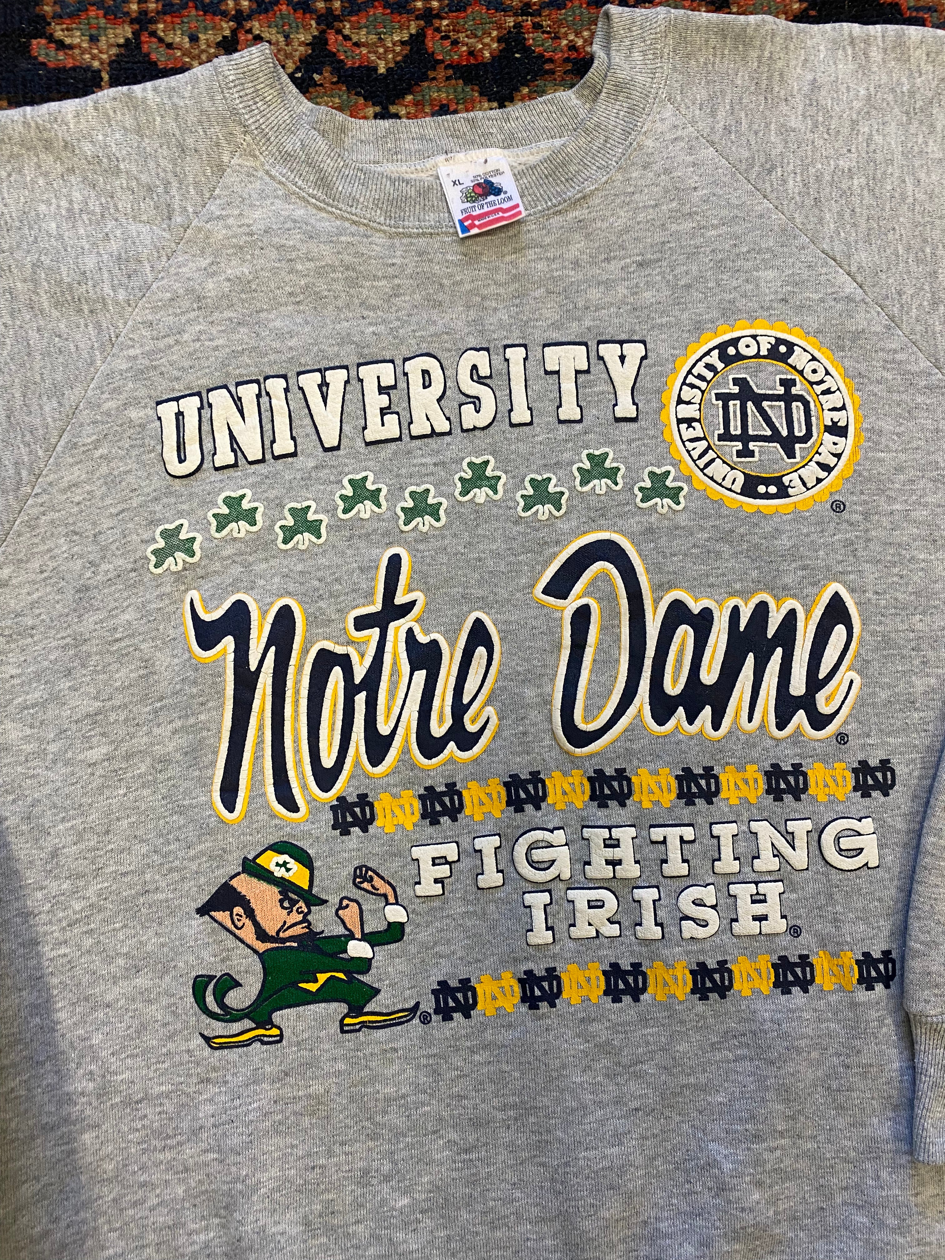 Vintage Notre dame Crewneck - Large