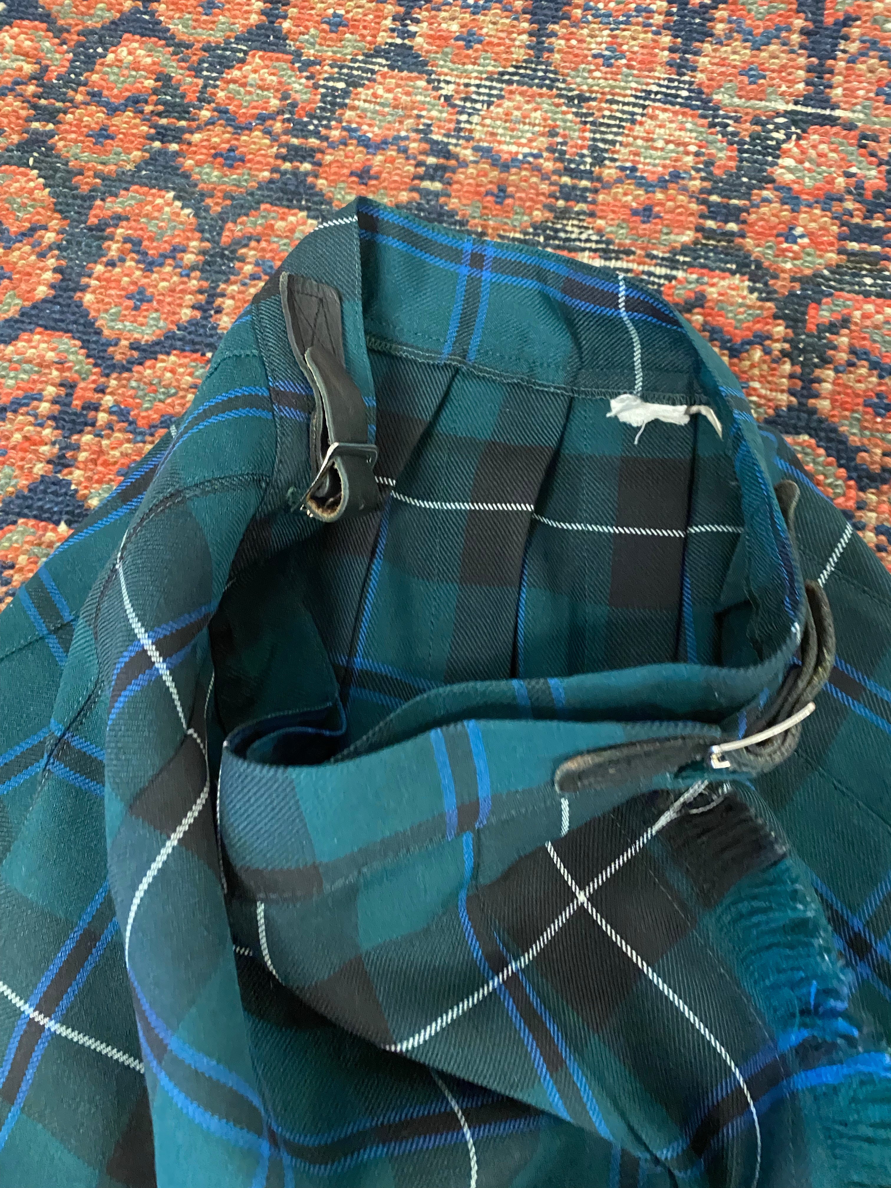Vintage Plaid Skirt - 25in