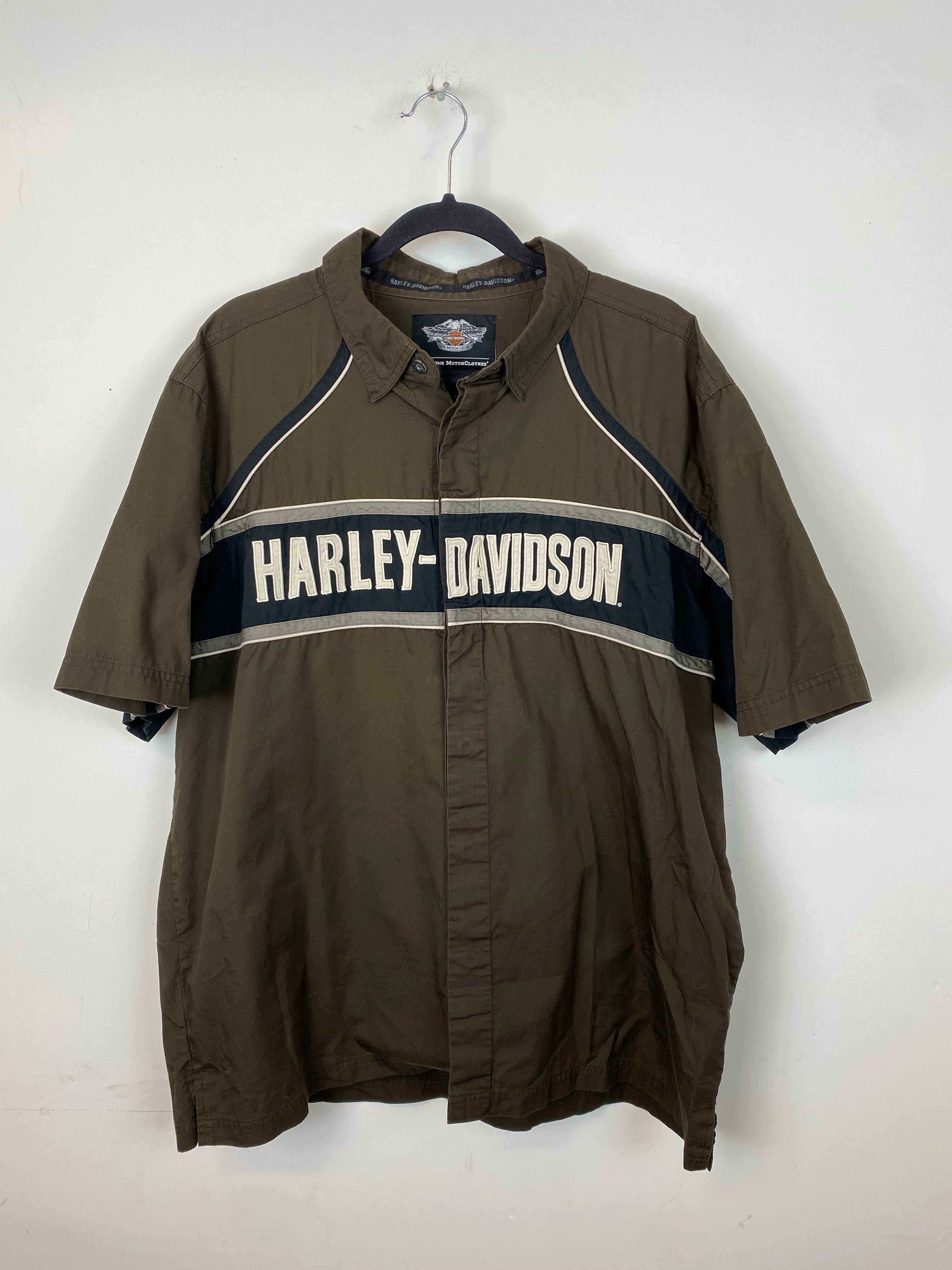 90s Harley Davidson short sleeve button up - L/XL