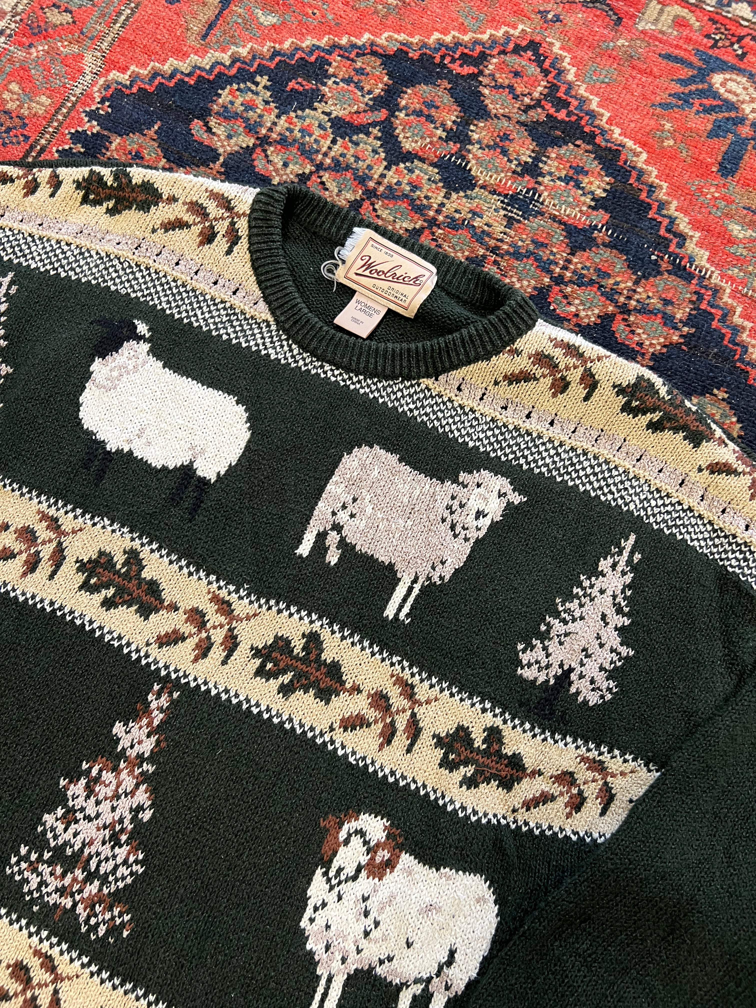 VINTAGE WOOLRICH KNIT SWEATER - M/L