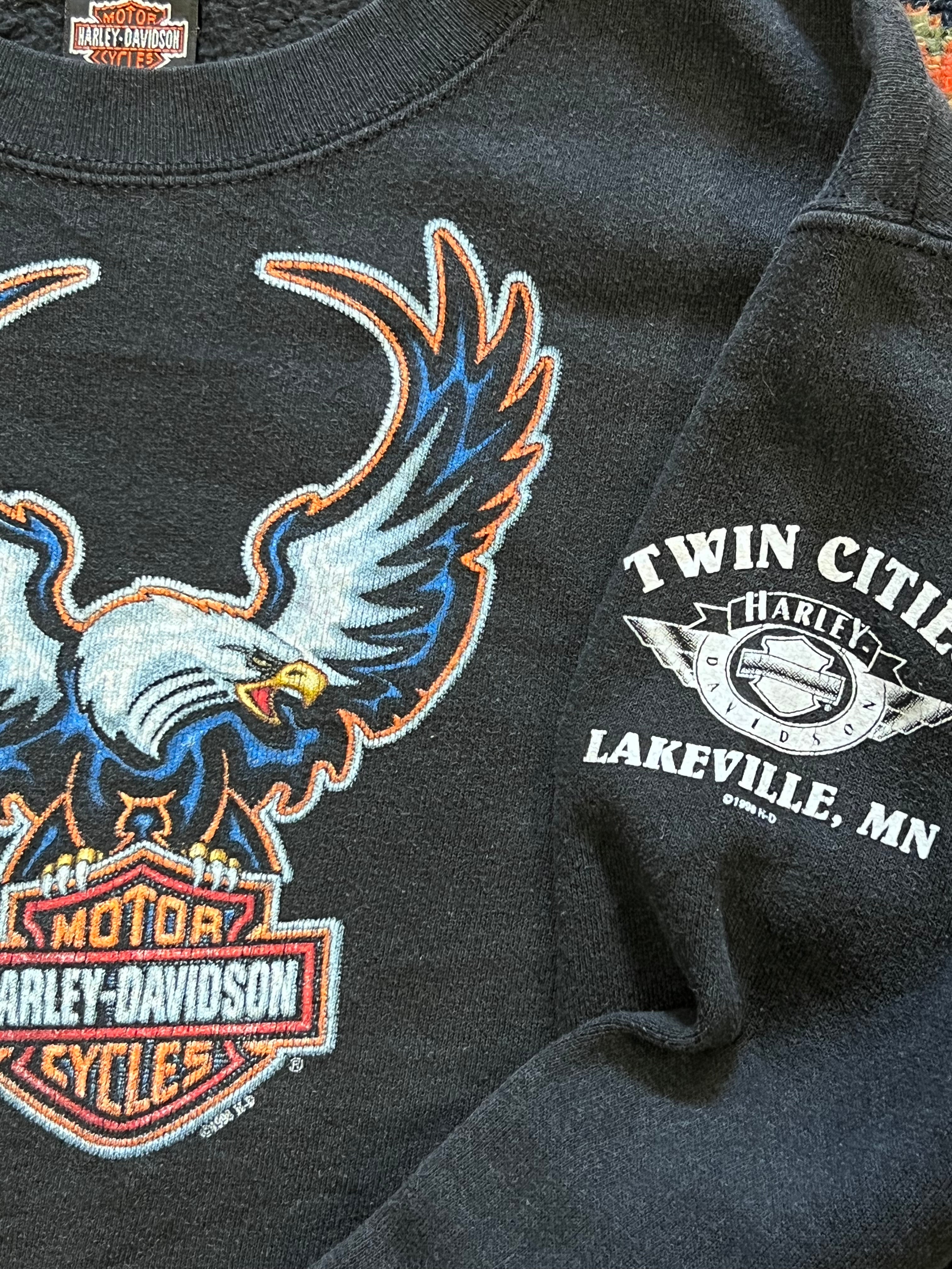 1998 HARLEY DAVIDSON CREWNECK - XXS/XS