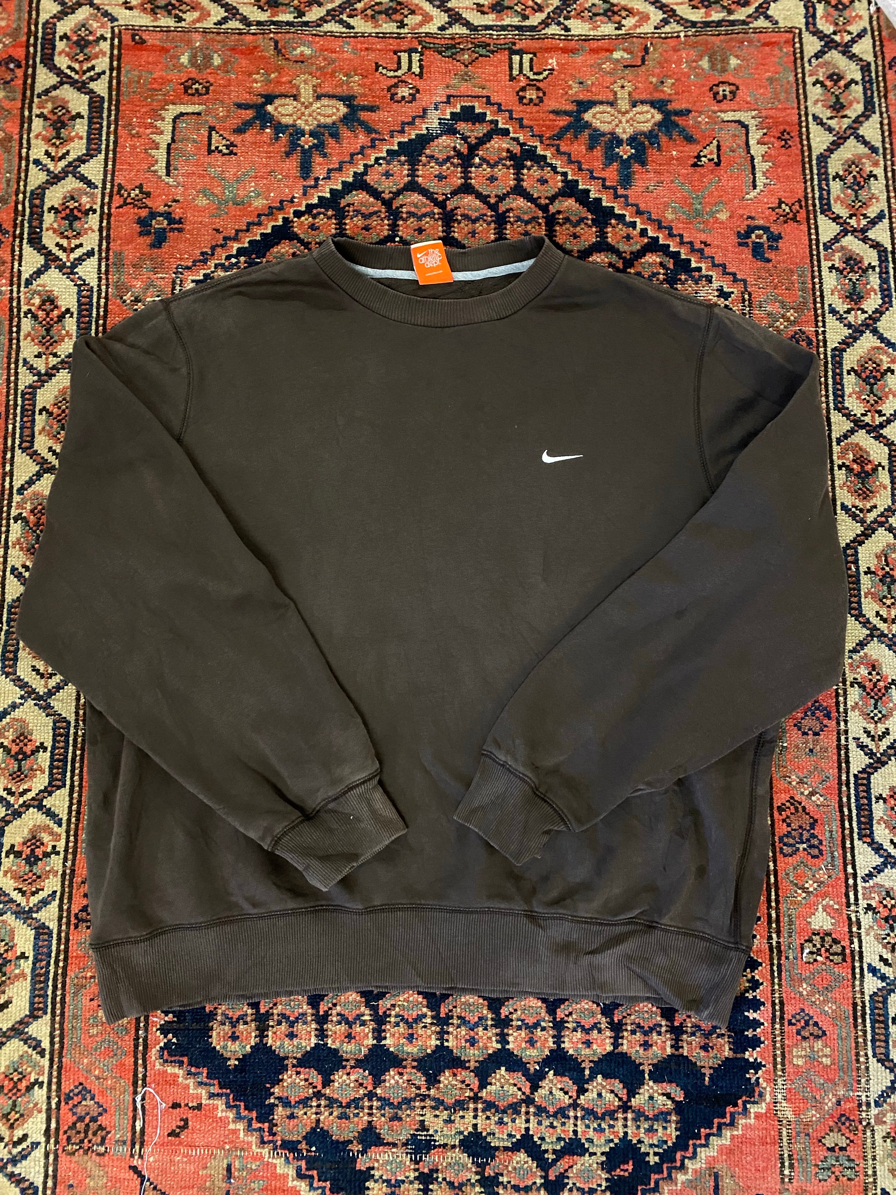 2000s Brown Nike Crewneck - L