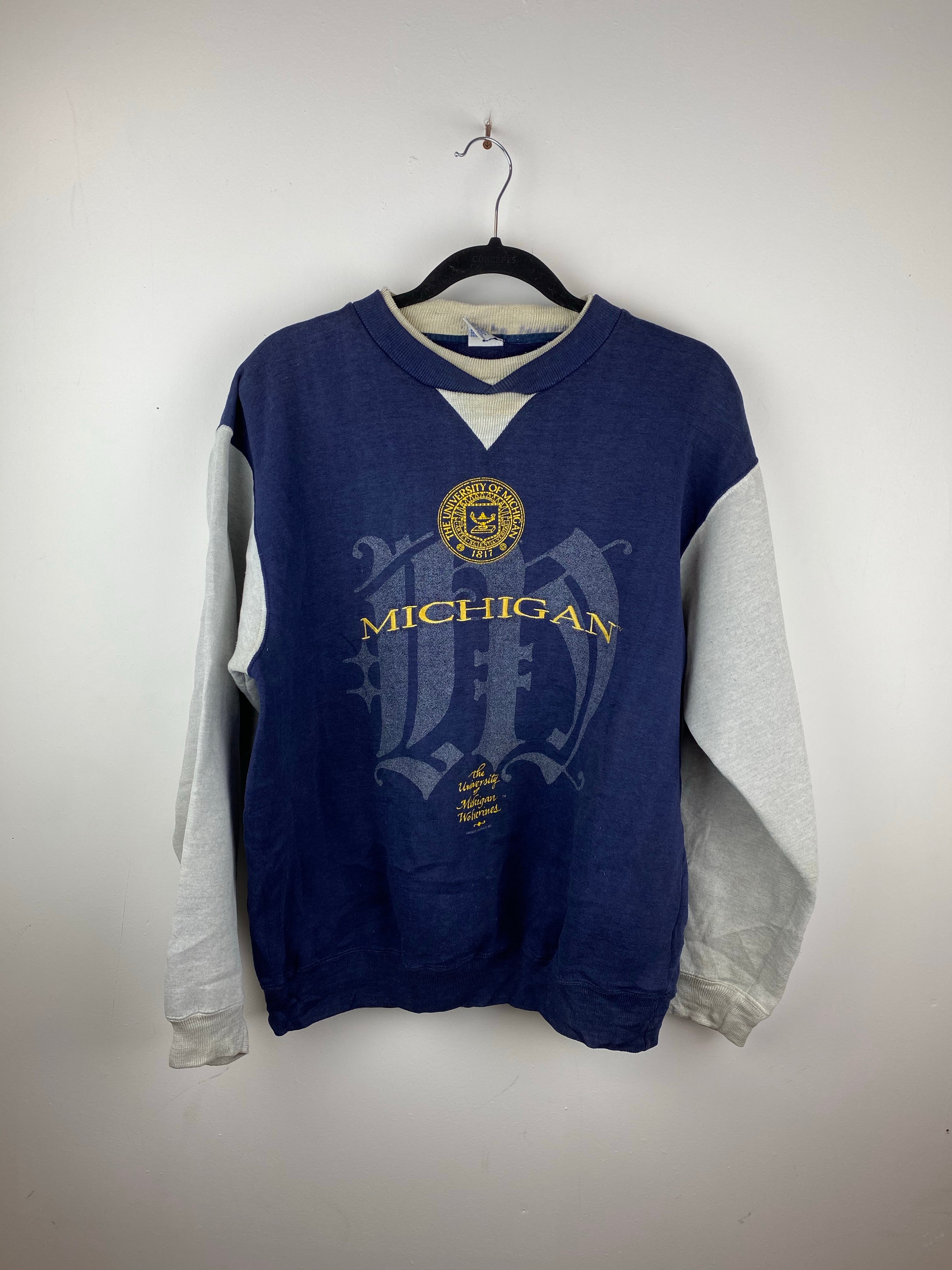 Two tone Michigan State crewneck